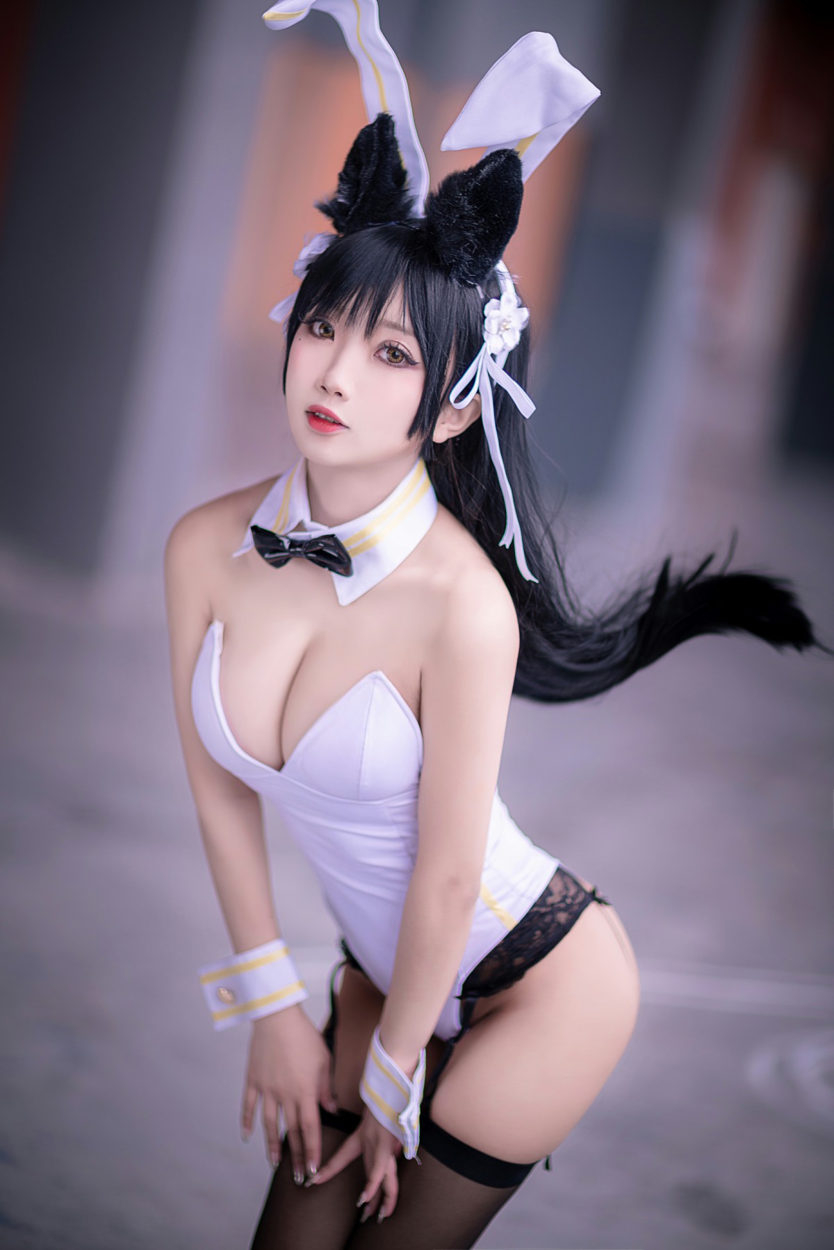 图片[5]-[Cosplay]鬼畜瑶在不在 – 黑丝兔女郎 – COSPLAY-御萝部落