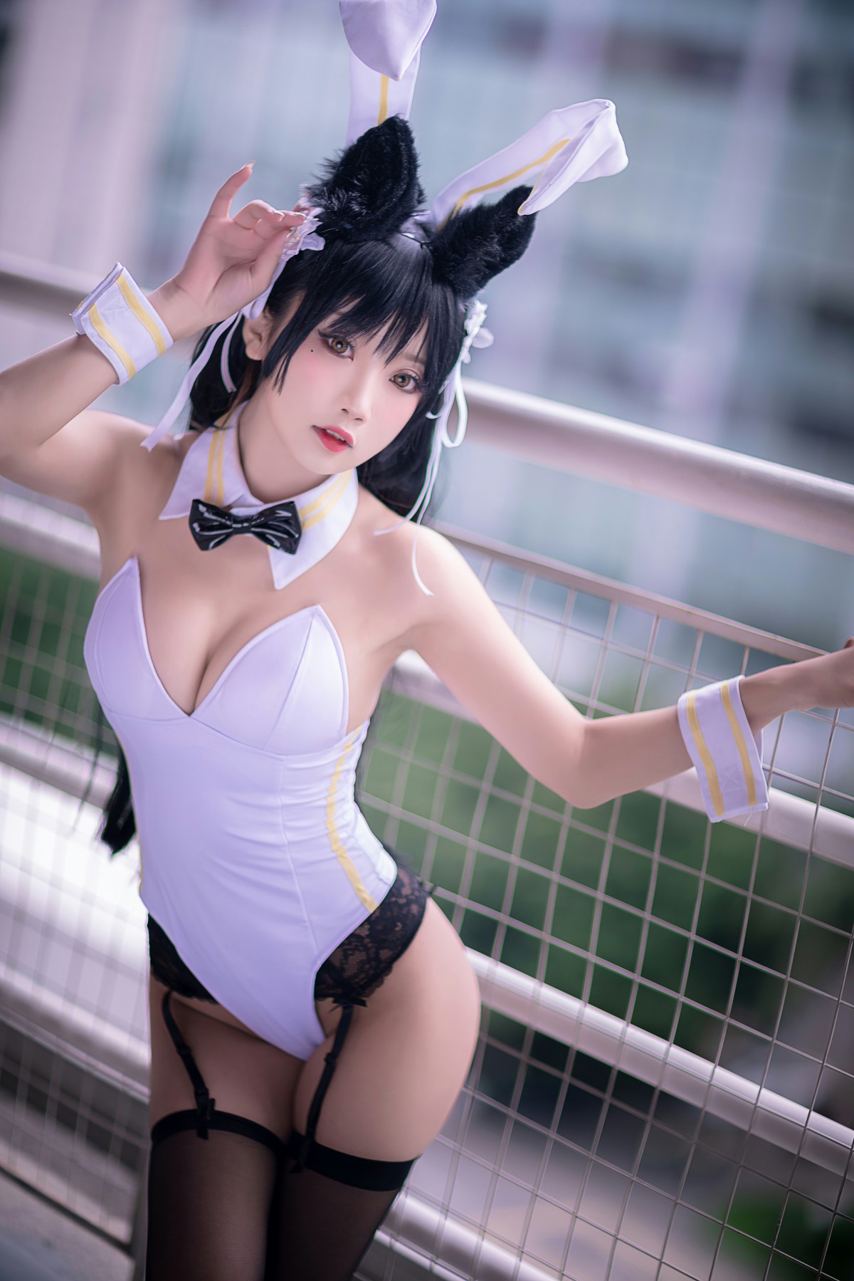 图片[7]-[Cosplay]鬼畜瑶在不在 – 黑丝兔女郎 – COSPLAY-御萝部落