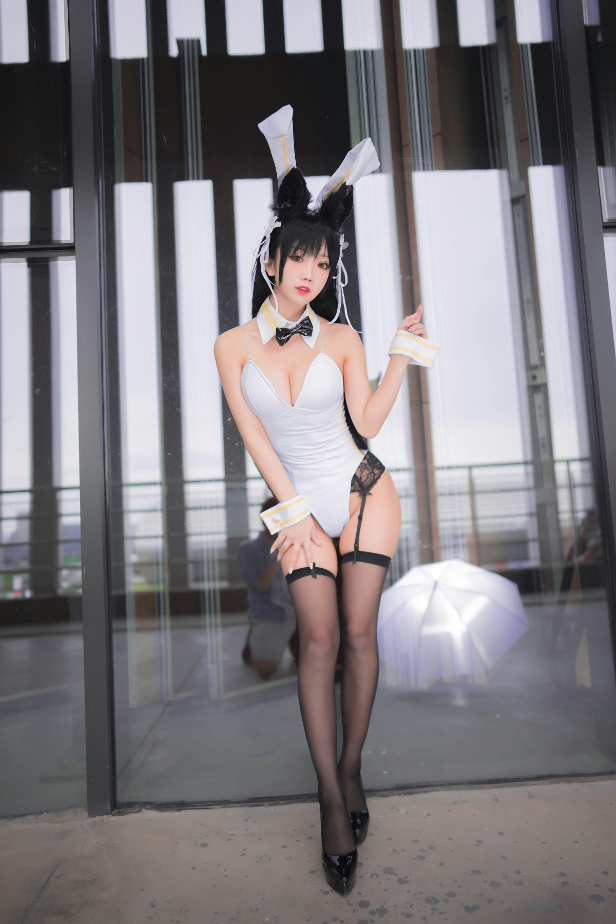 图片[16]-[Cosplay]鬼畜瑶在不在 – 黑丝兔女郎 – COSPLAY-御萝部落