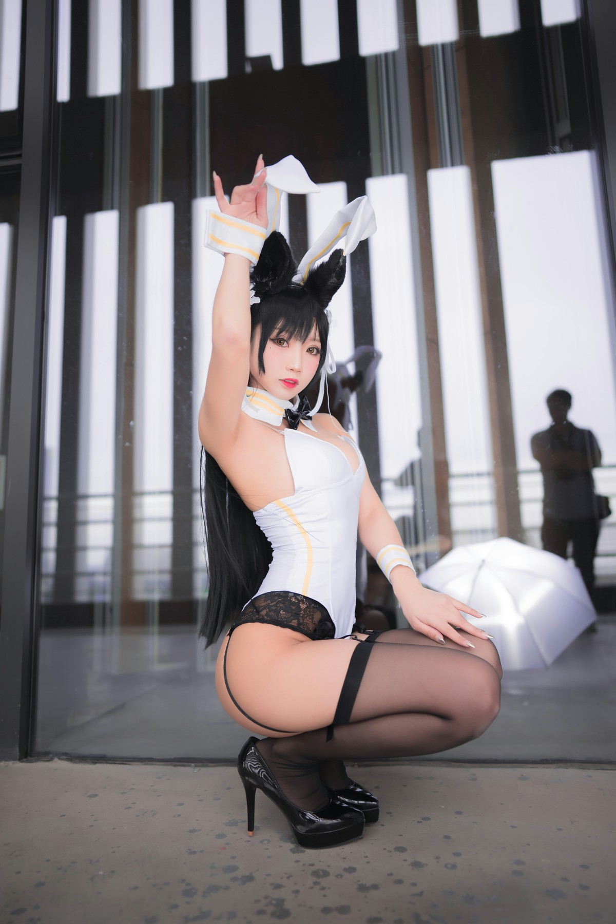 图片[14]-[Cosplay]鬼畜瑶在不在 – 黑丝兔女郎 – COSPLAY-御萝部落