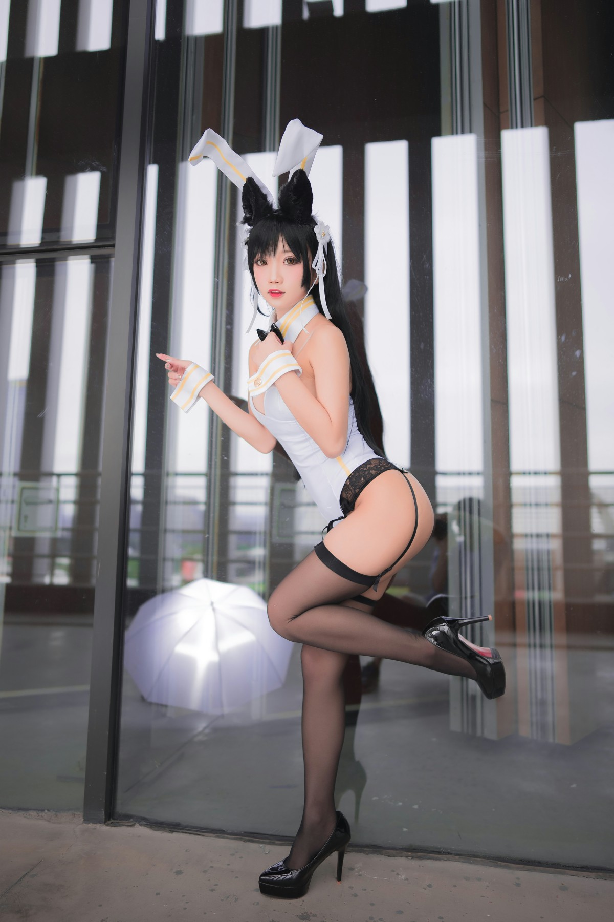 图片[19]-[Cosplay]鬼畜瑶在不在 – 黑丝兔女郎 – COSPLAY-御萝部落