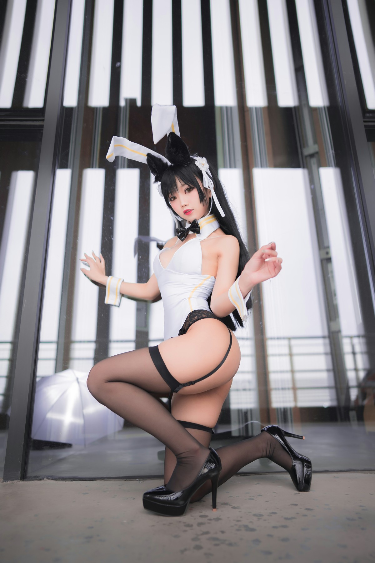 图片[22]-[Cosplay]鬼畜瑶在不在 – 黑丝兔女郎 – COSPLAY-御萝部落