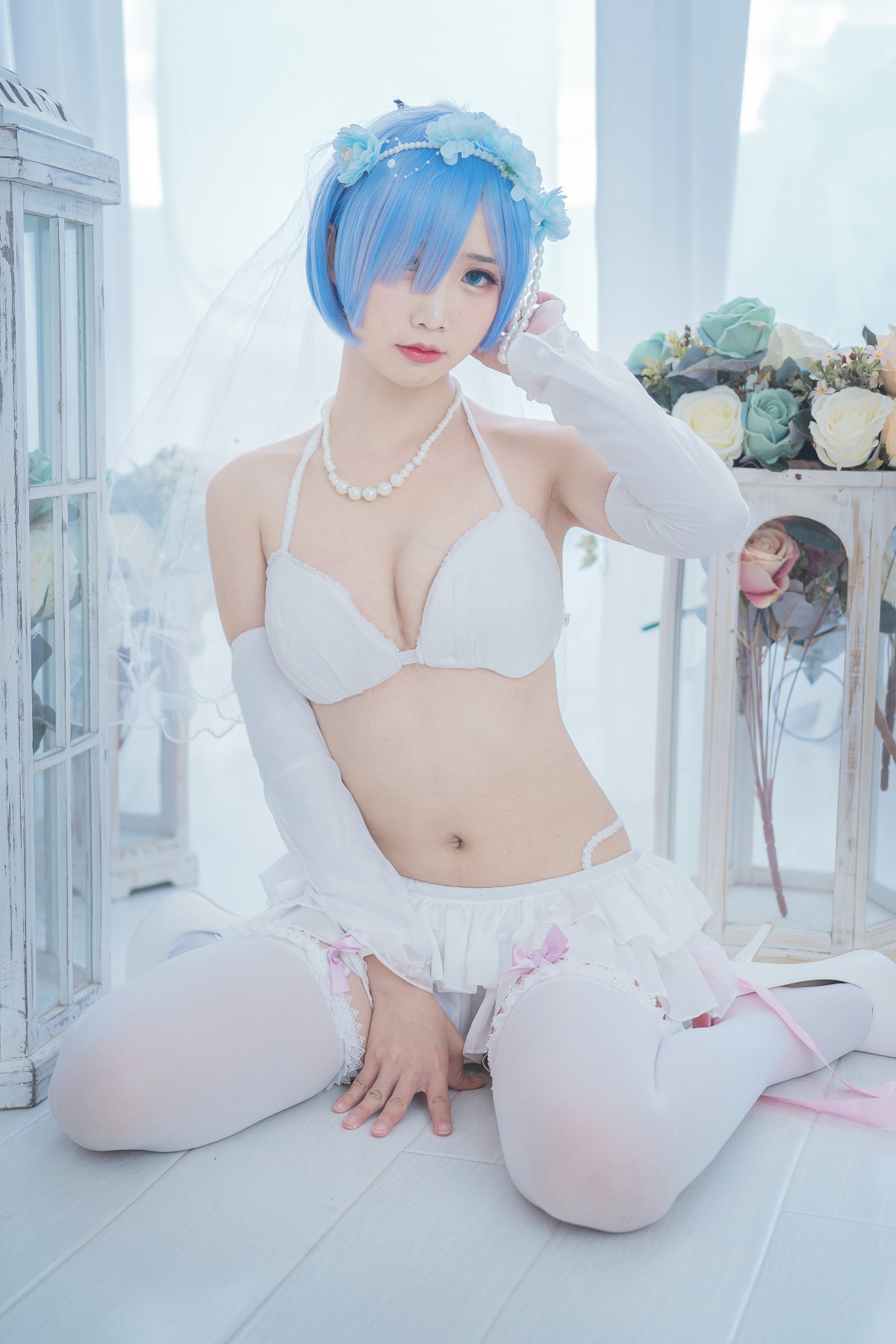 图片[7]-[Cosplay]面饼仙儿 – 花嫁蕾姆 – COSPLAY-御萝部落