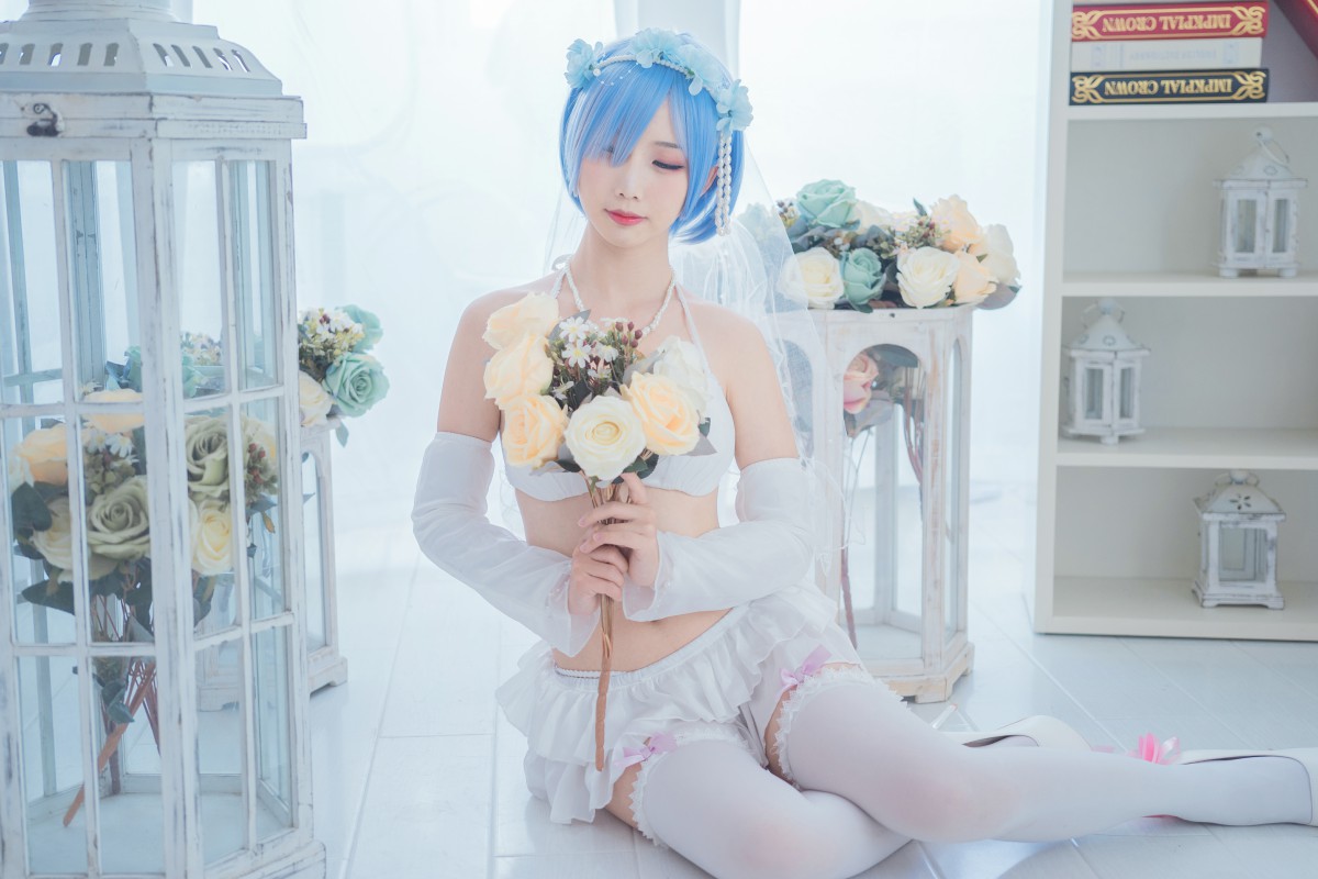 图片[9]-[Cosplay]面饼仙儿 – 花嫁蕾姆 – COSPLAY-御萝部落