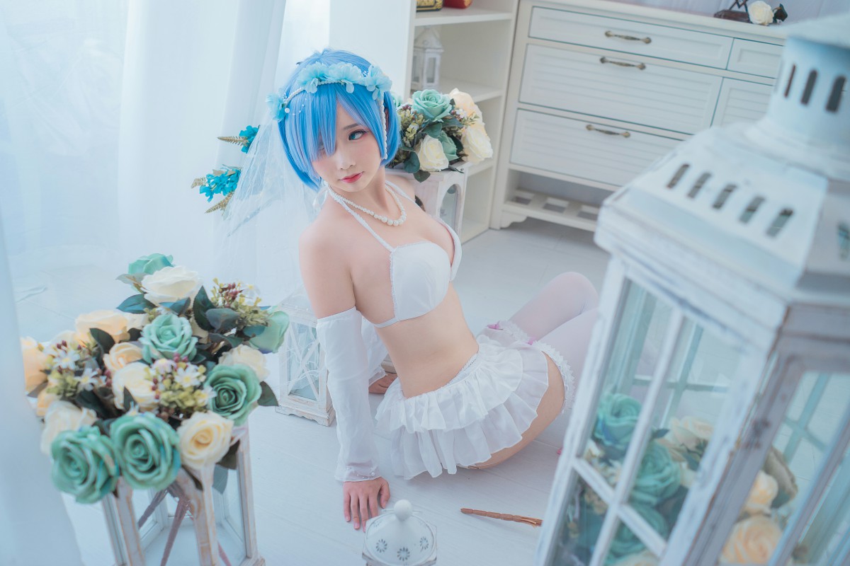 图片[10]-[Cosplay]面饼仙儿 – 花嫁蕾姆 – COSPLAY-御萝部落