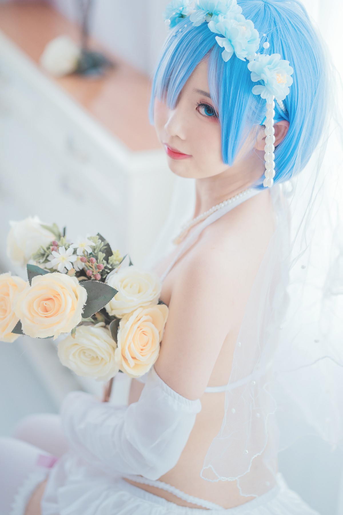 图片[11]-[Cosplay]面饼仙儿 – 花嫁蕾姆 – COSPLAY-御萝部落