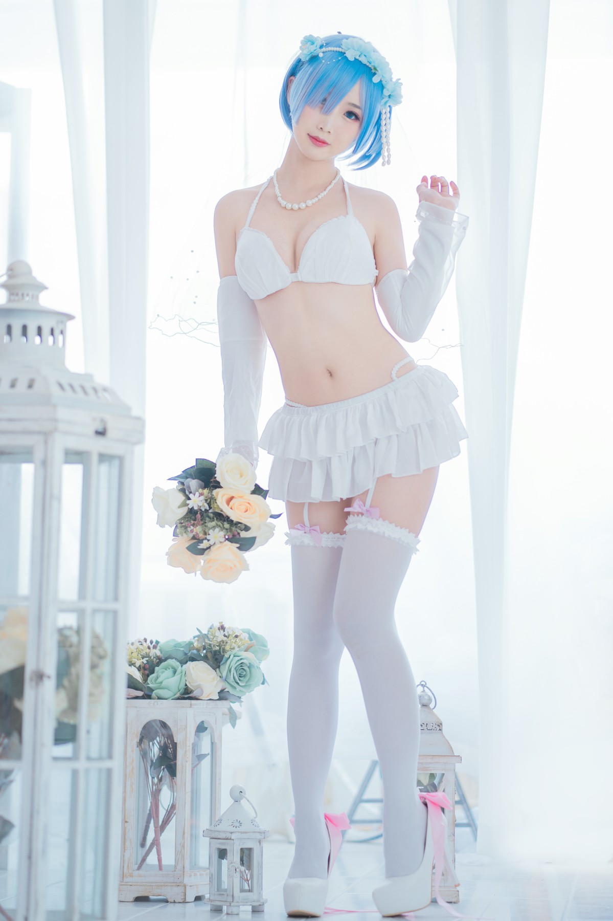 图片[13]-[Cosplay]面饼仙儿 – 花嫁蕾姆 – COSPLAY-御萝部落