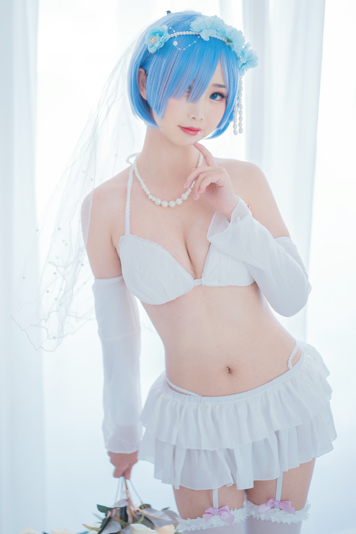 图片[15]-[Cosplay]面饼仙儿 – 花嫁蕾姆 – COSPLAY-御萝部落