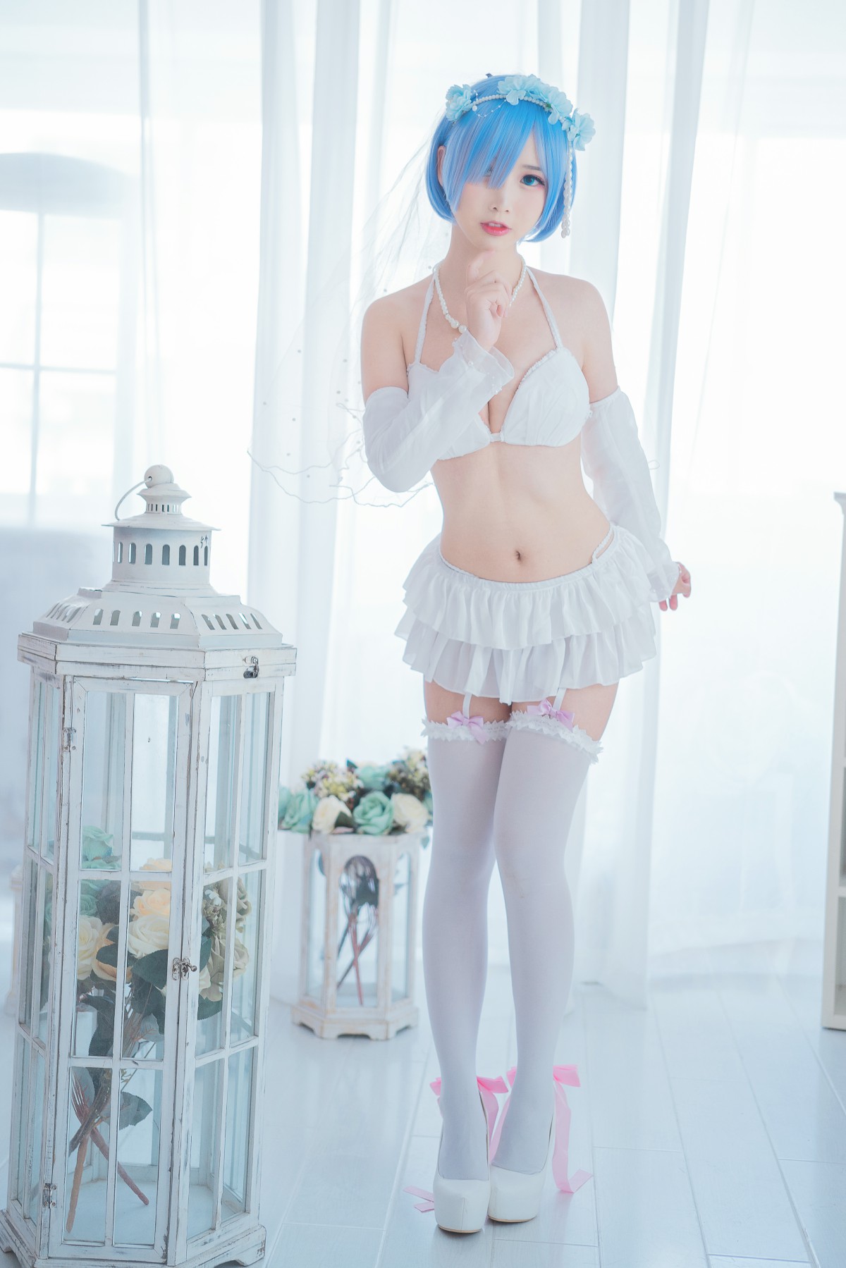 图片[16]-[Cosplay]面饼仙儿 – 花嫁蕾姆 – COSPLAY-御萝部落