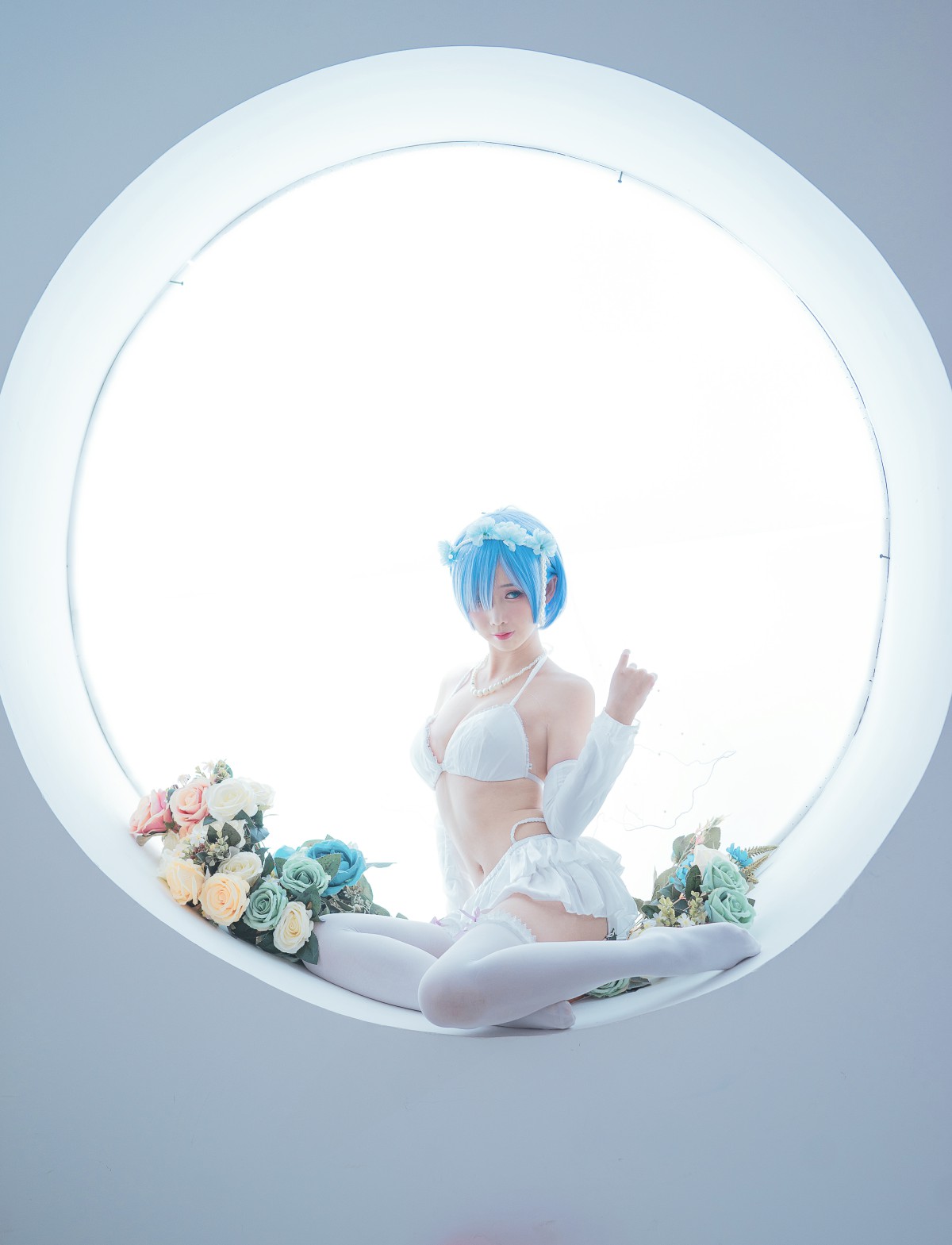 图片[18]-[Cosplay]面饼仙儿 – 花嫁蕾姆 – COSPLAY-御萝部落