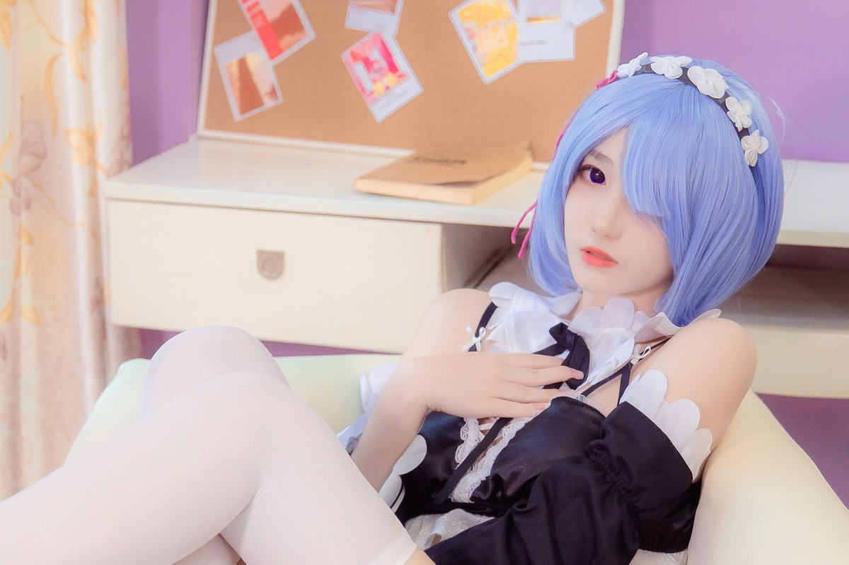 图片[4]-[Cosplay]南桃Momoko – 蕾姆内衣 – COSPLAY-御萝部落