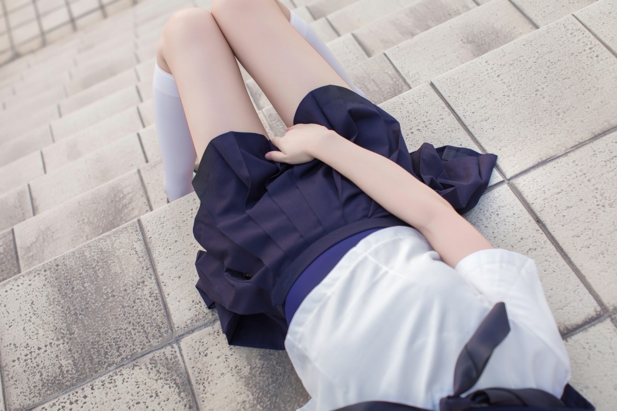 图片[12]-[Cosplay]雯妹不讲道理 – JK 白丝 死库水 – COSPLAY-御萝部落