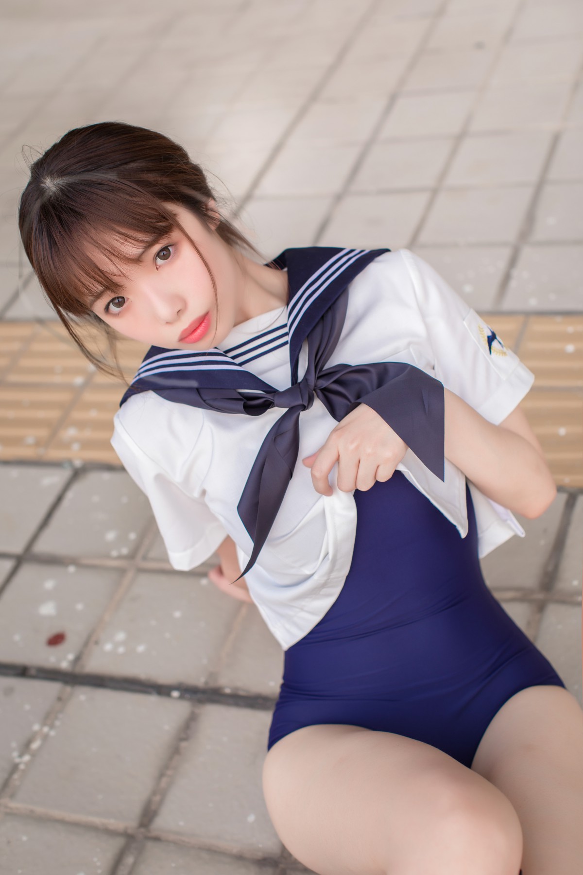 图片[16]-[Cosplay]雯妹不讲道理 – JK 白丝 死库水 – COSPLAY-御萝部落