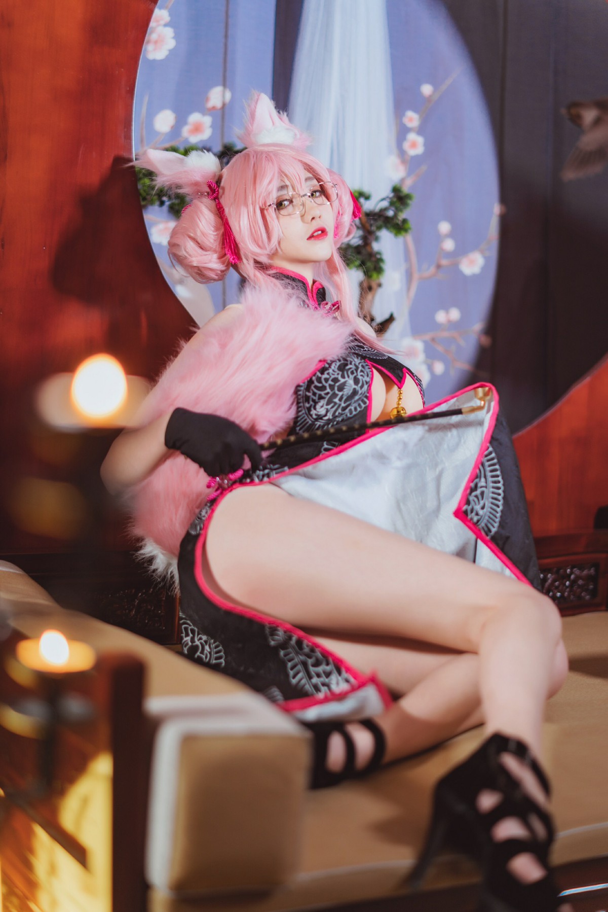 图片[3]-[Cosplay]南桃Momoko – 玉藻前旗袍 – COSPLAY-御萝部落