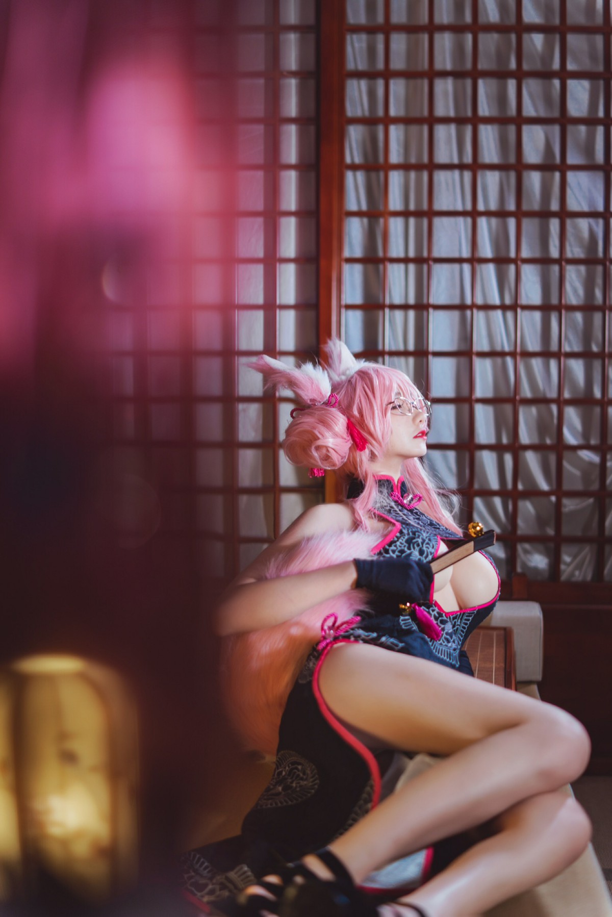 图片[5]-[Cosplay]南桃Momoko – 玉藻前旗袍 – COSPLAY-御萝部落