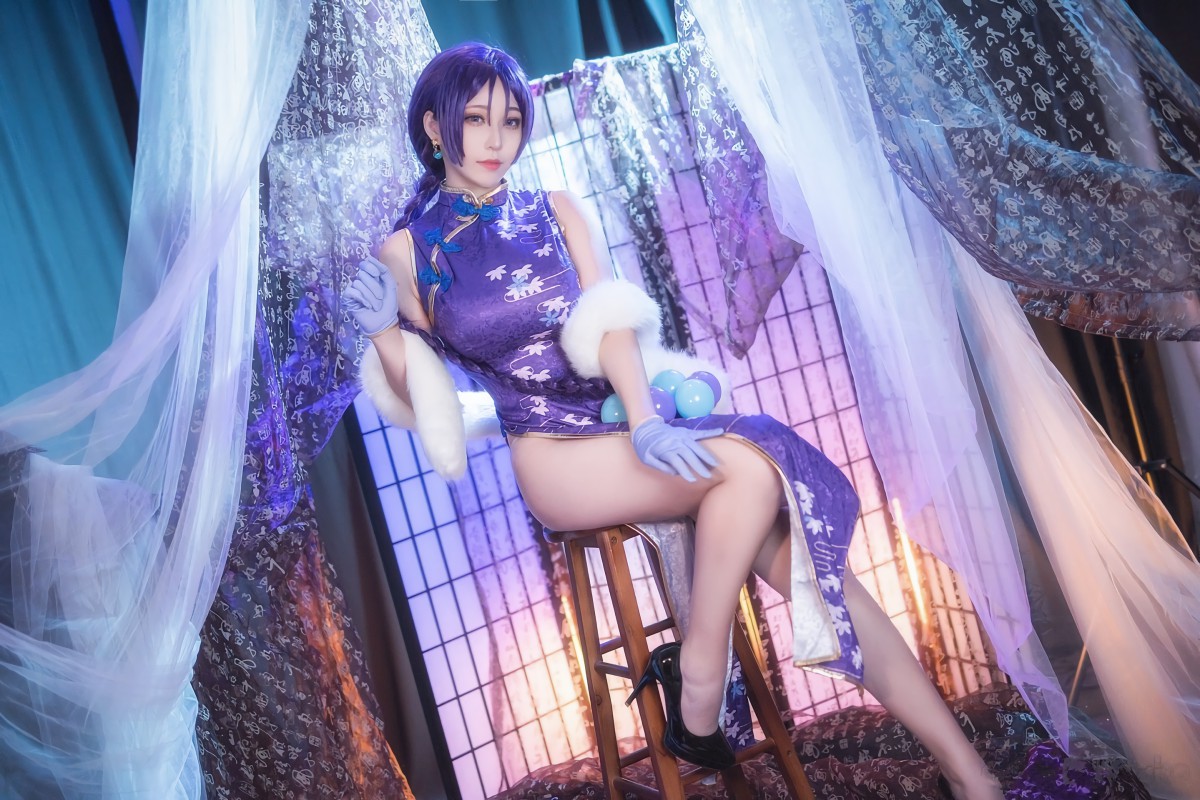 图片[2]-[Cosplay]菌烨tako – FGO奶光旗袍 – COSPLAY-御萝部落