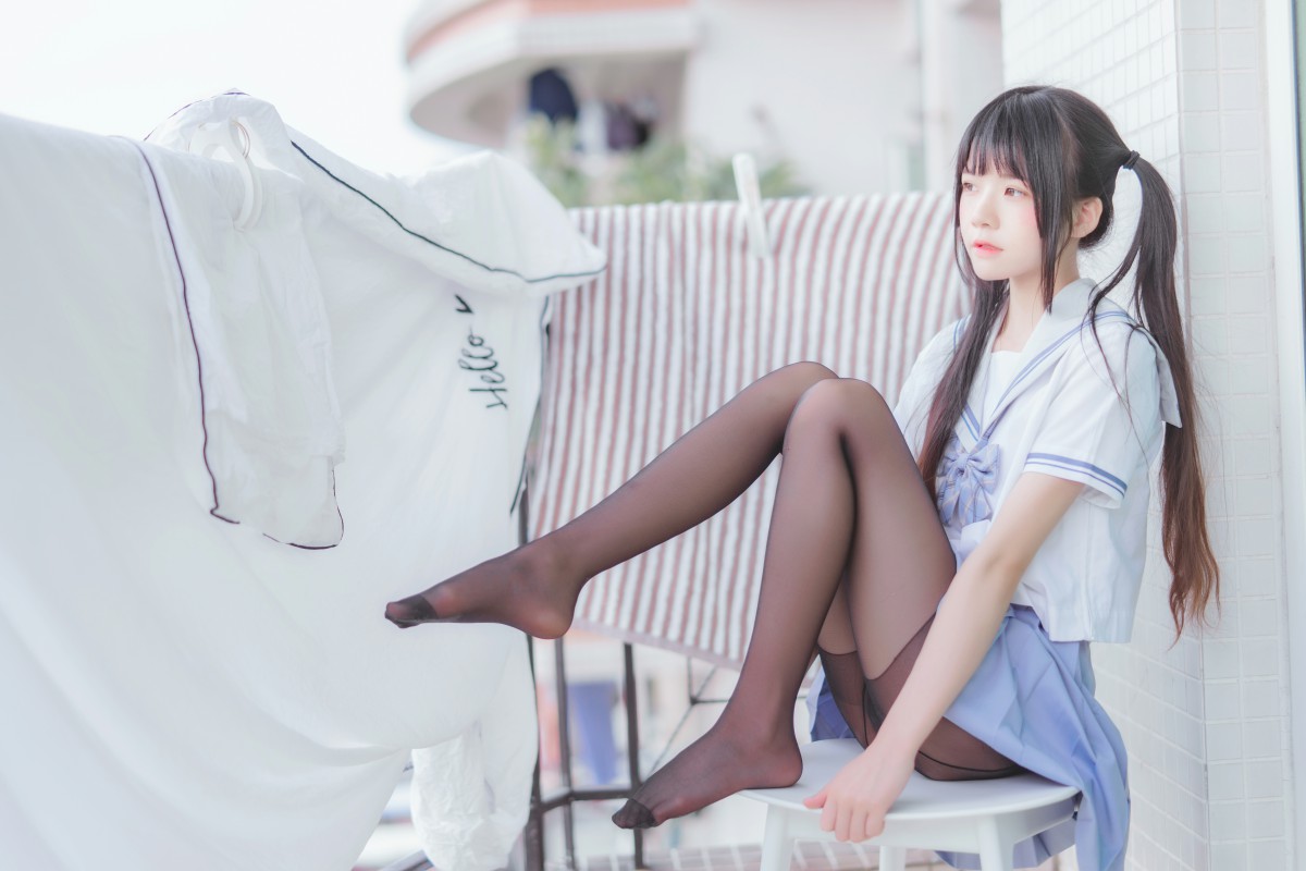 图片[3]-[Cosplay]桜桃喵 – 校服黑丝 – COSPLAY-御萝部落