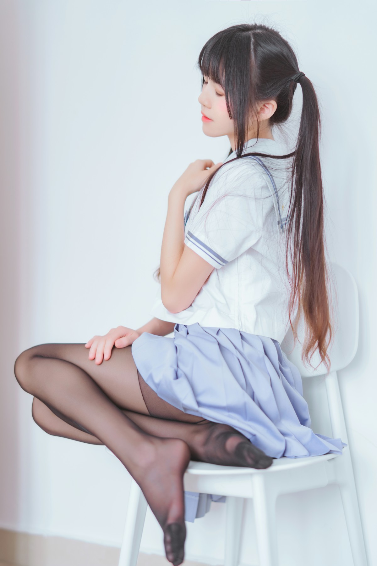 图片[15]-[Cosplay]桜桃喵 – 校服黑丝 – COSPLAY-御萝部落