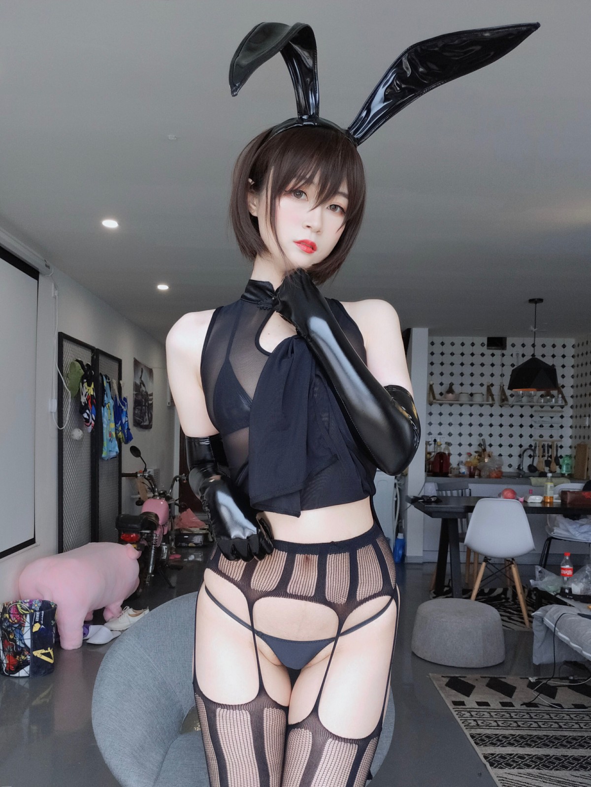 图片[8]-Coser小姐姐白银 – 透明旗袍 – COSPLAY-御萝部落