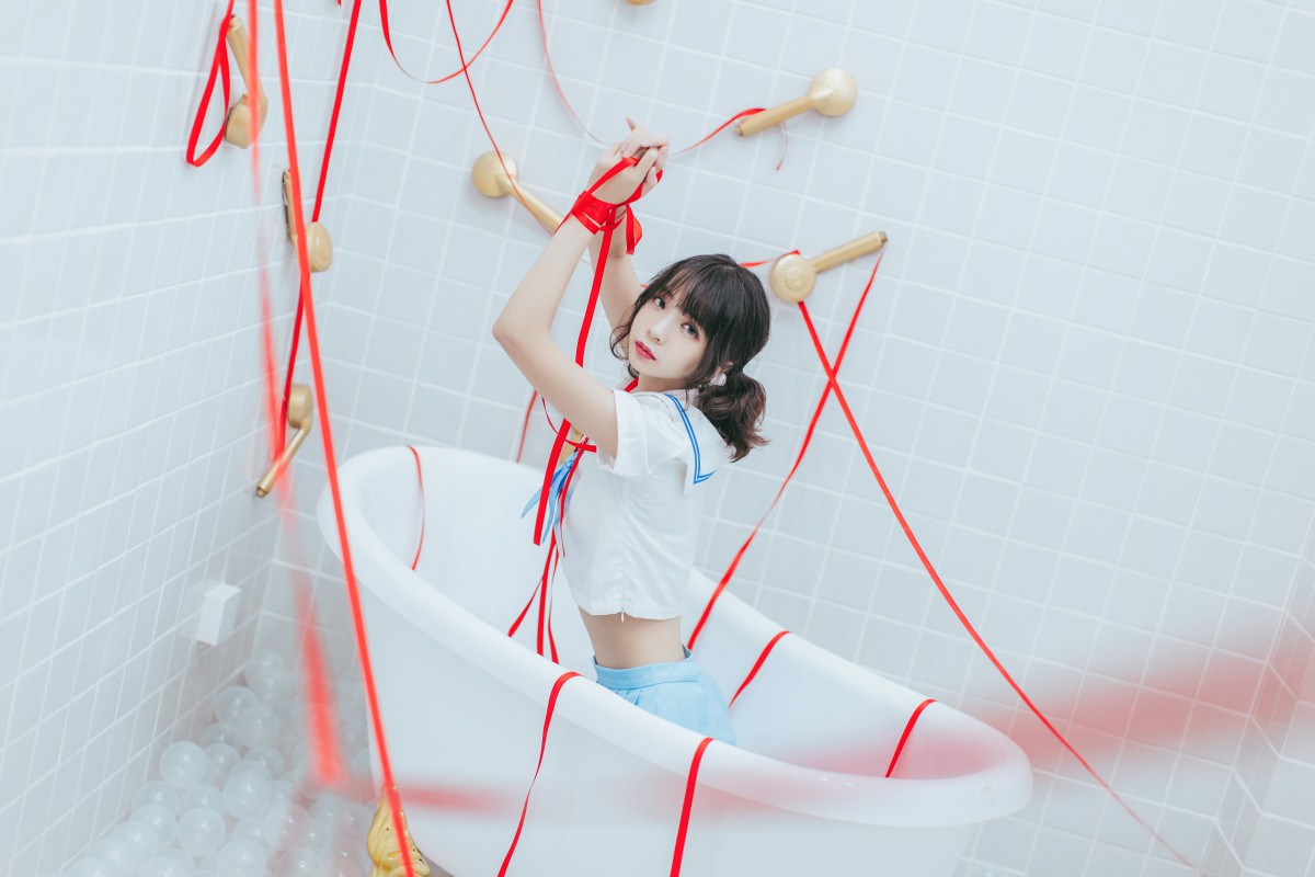 图片[29]-[Cosplay]疯猫ss – 睡衣与浴室的水手服 – COSPLAY-御萝部落