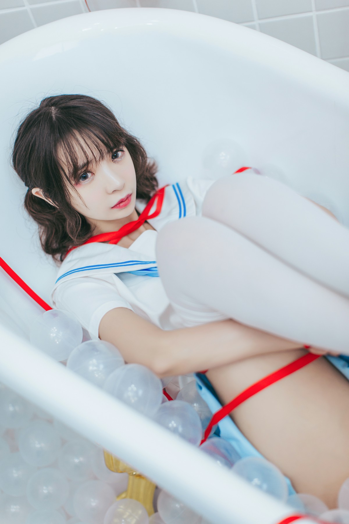 图片[35]-[Cosplay]疯猫ss – 睡衣与浴室的水手服 – COSPLAY-御萝部落