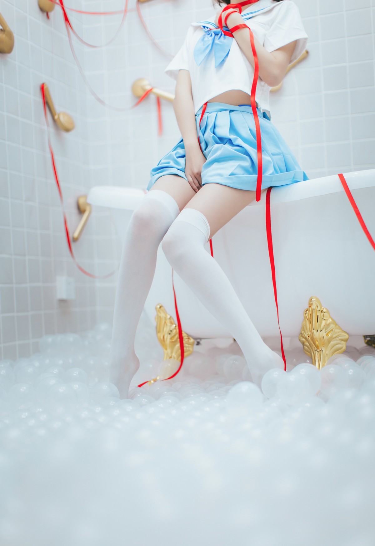 图片[40]-[Cosplay]疯猫ss – 睡衣与浴室的水手服 – COSPLAY-御萝部落