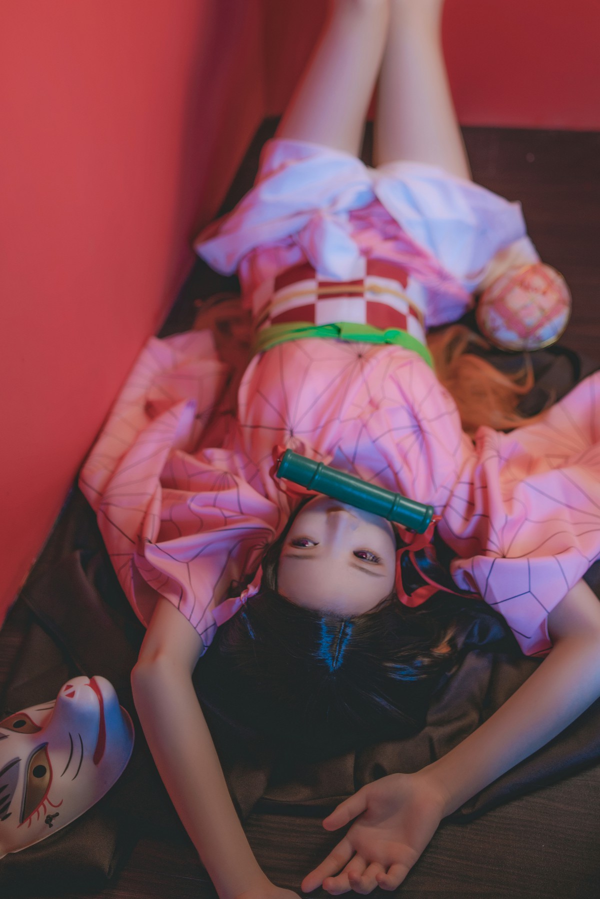 图片[4]-[Cosplay]桜桃喵 – 灶门祢豆子 – COSPLAY-御萝部落