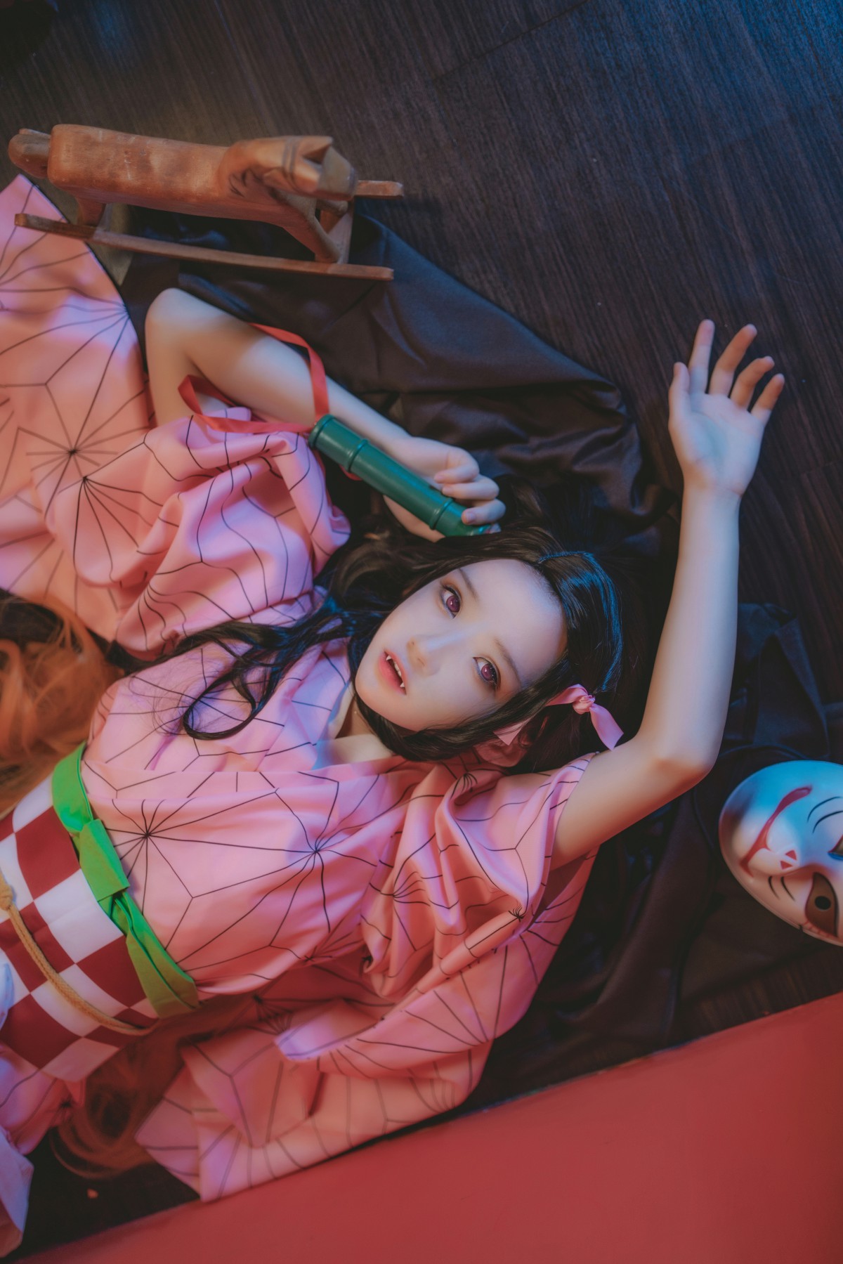 图片[5]-[Cosplay]桜桃喵 – 灶门祢豆子 – COSPLAY-御萝部落