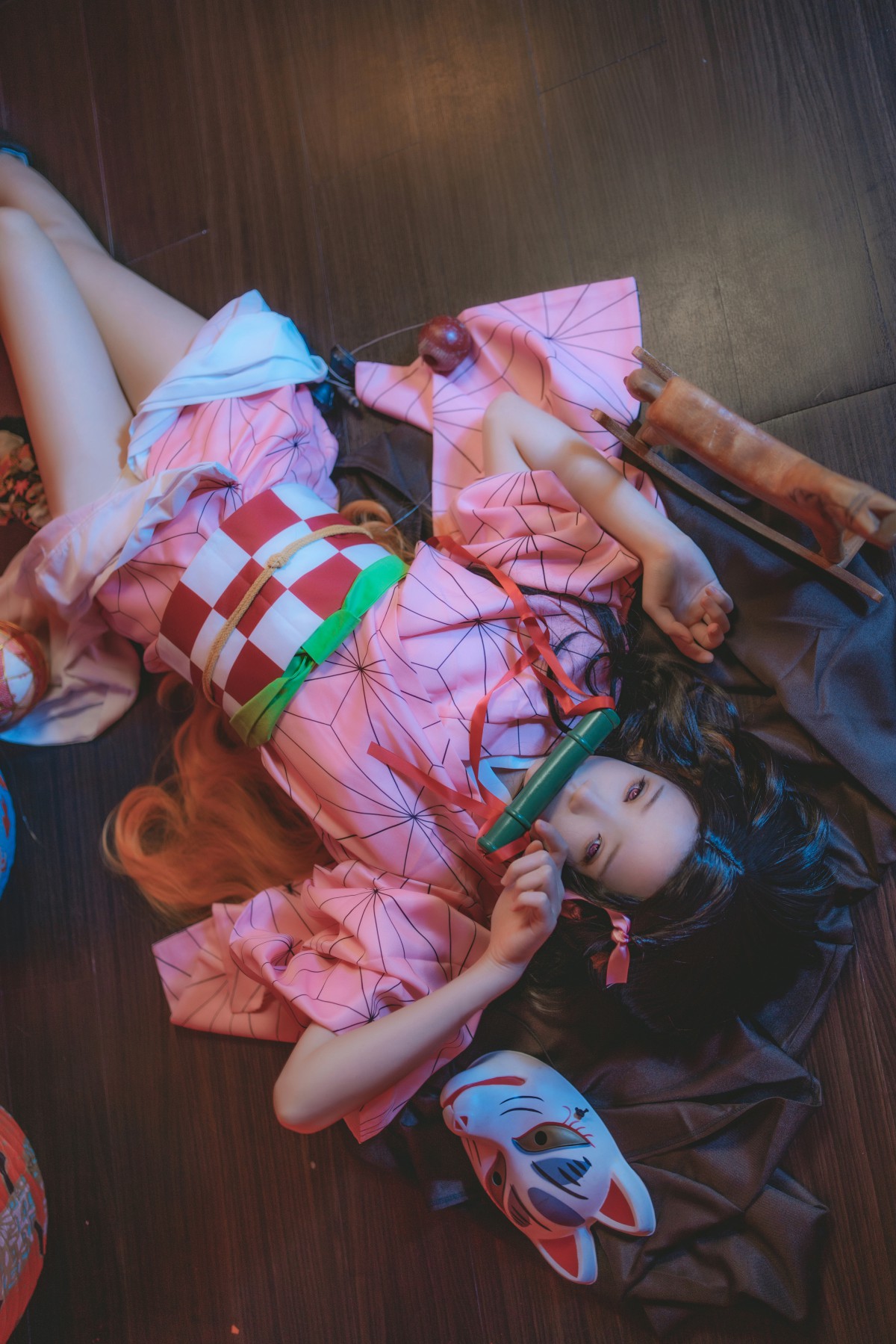 图片[7]-[Cosplay]桜桃喵 – 灶门祢豆子 – COSPLAY-御萝部落