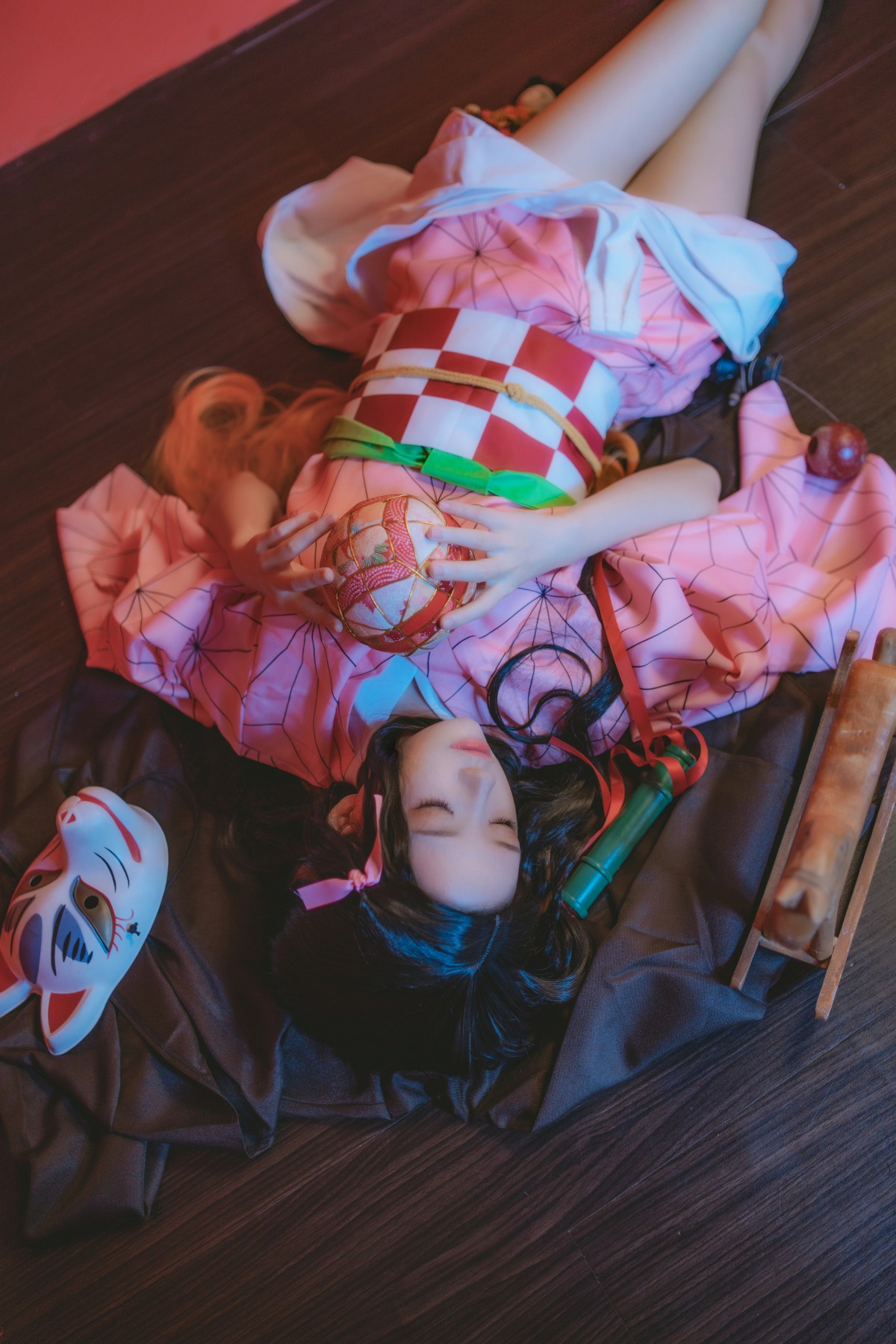 图片[6]-[Cosplay]桜桃喵 – 灶门祢豆子 – COSPLAY-御萝部落