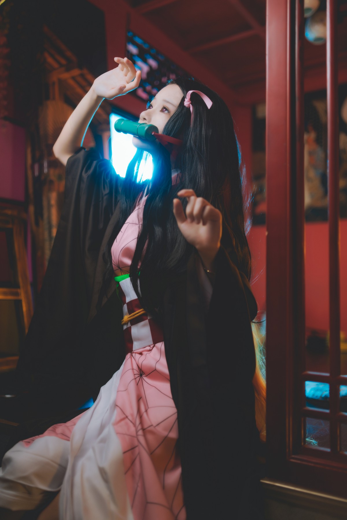 图片[11]-[Cosplay]桜桃喵 – 灶门祢豆子 – COSPLAY-御萝部落