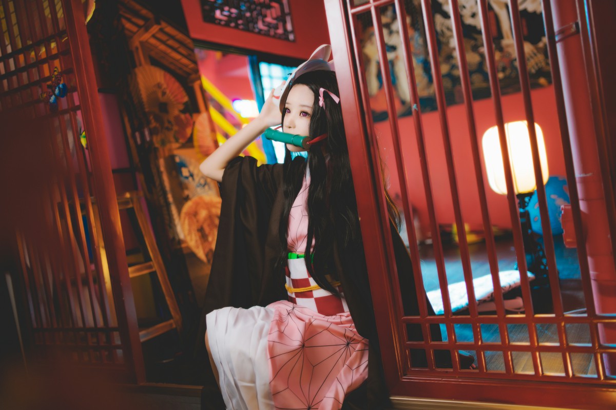 图片[13]-[Cosplay]桜桃喵 – 灶门祢豆子 – COSPLAY-御萝部落