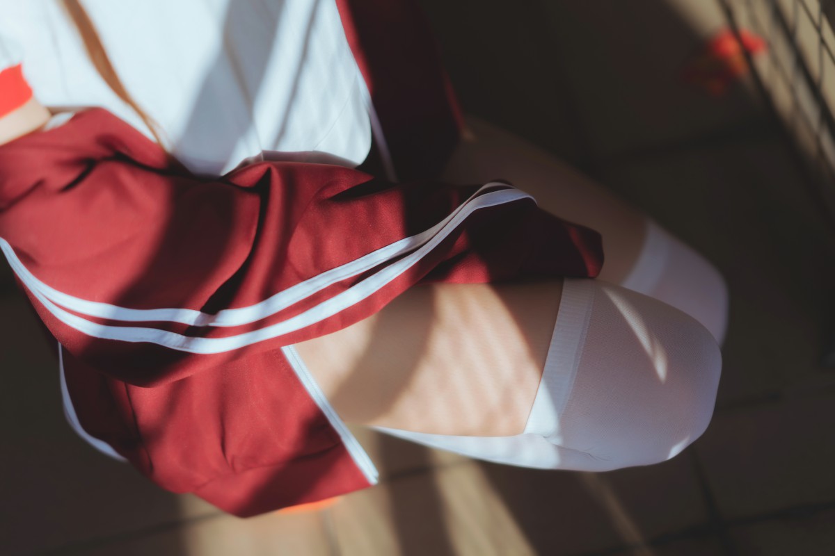 图片[6]-[Cosplay]桜桃喵 – 红色体操服 – COSPLAY-御萝部落