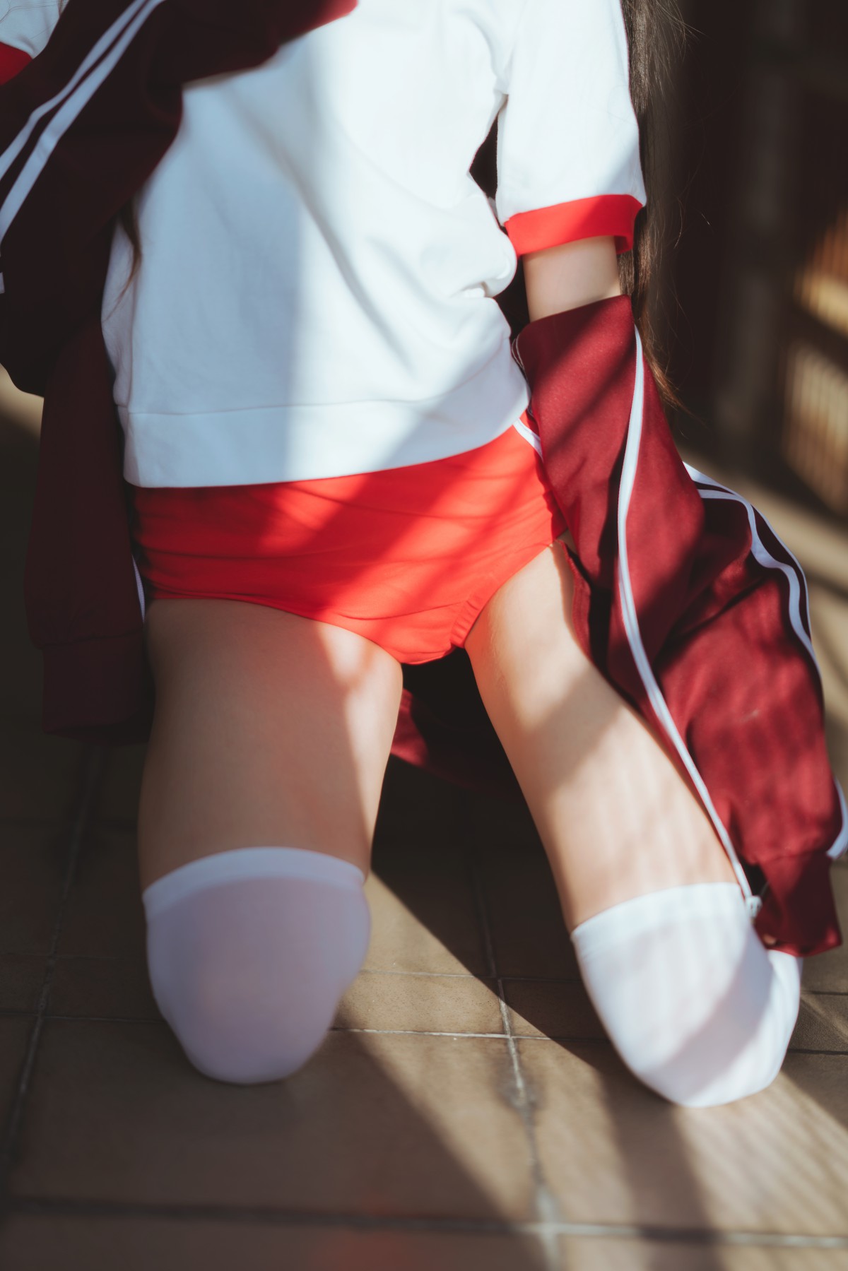 图片[7]-[Cosplay]桜桃喵 – 红色体操服 – COSPLAY-御萝部落