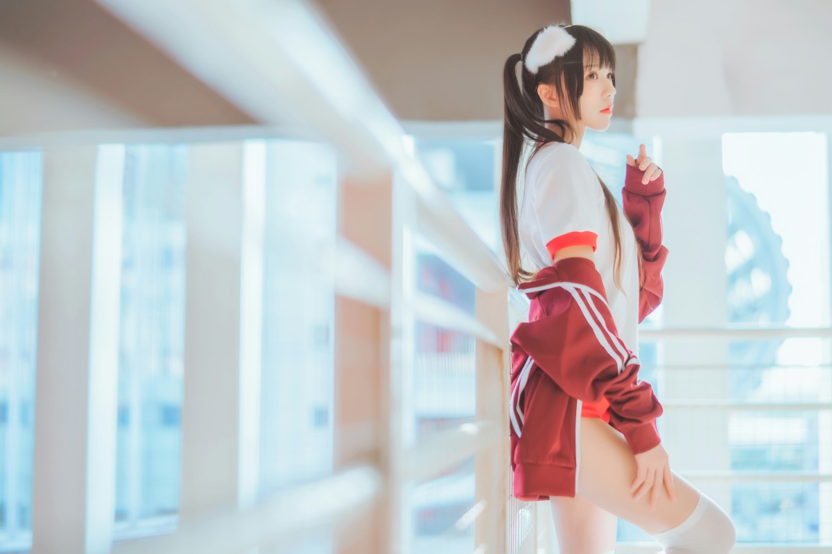 图片[13]-[Cosplay]桜桃喵 – 红色体操服 – COSPLAY-御萝部落