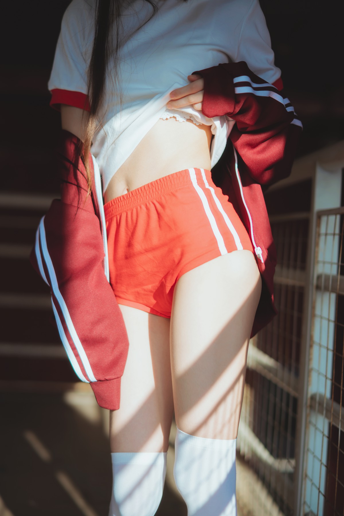 图片[11]-[Cosplay]桜桃喵 – 红色体操服 – COSPLAY-御萝部落