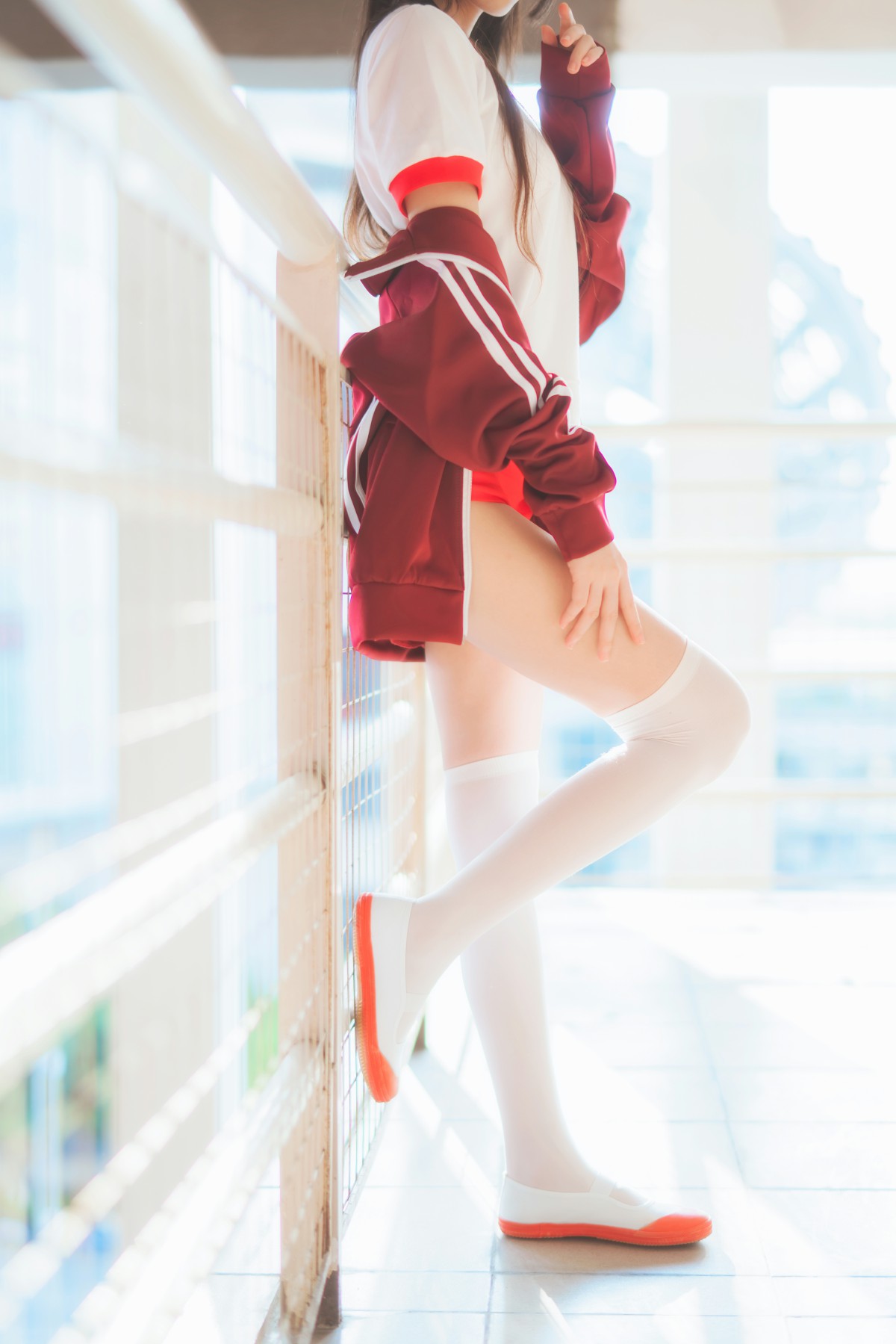 图片[15]-[Cosplay]桜桃喵 – 红色体操服 – COSPLAY-御萝部落