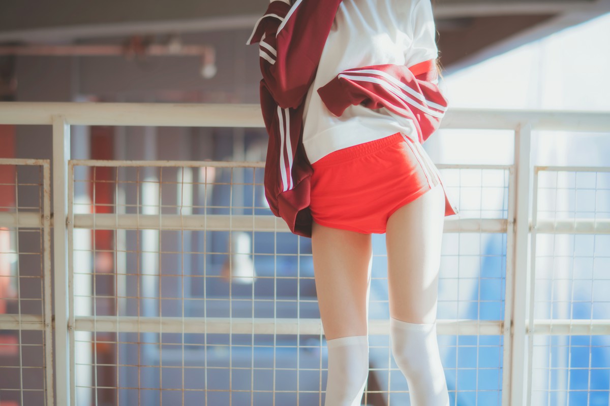 图片[17]-[Cosplay]桜桃喵 – 红色体操服 – COSPLAY-御萝部落