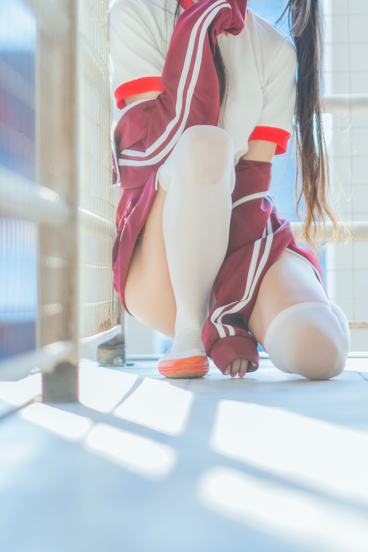 图片[22]-[Cosplay]桜桃喵 – 红色体操服 – COSPLAY-御萝部落