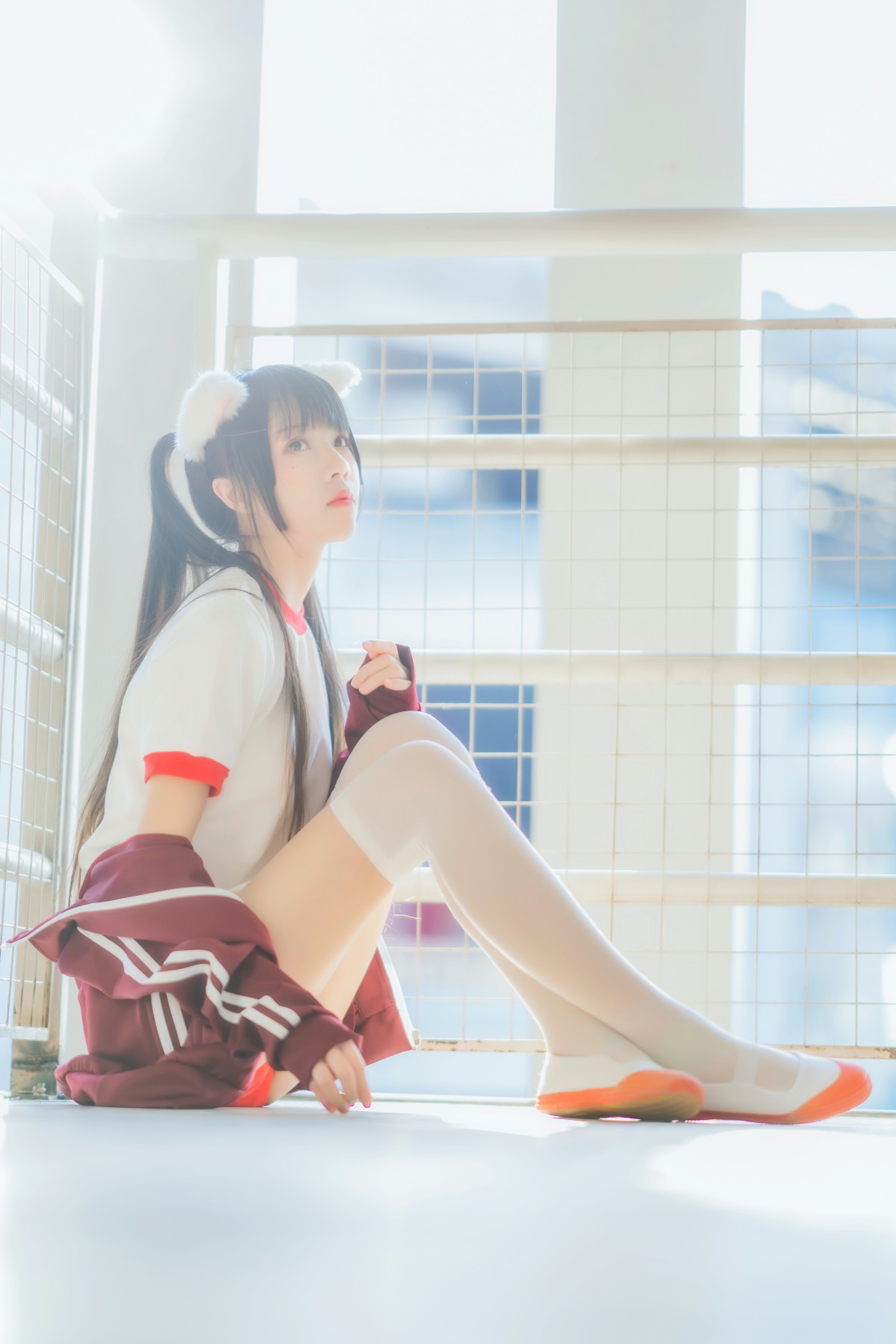 图片[26]-[Cosplay]桜桃喵 – 红色体操服 – COSPLAY-御萝部落