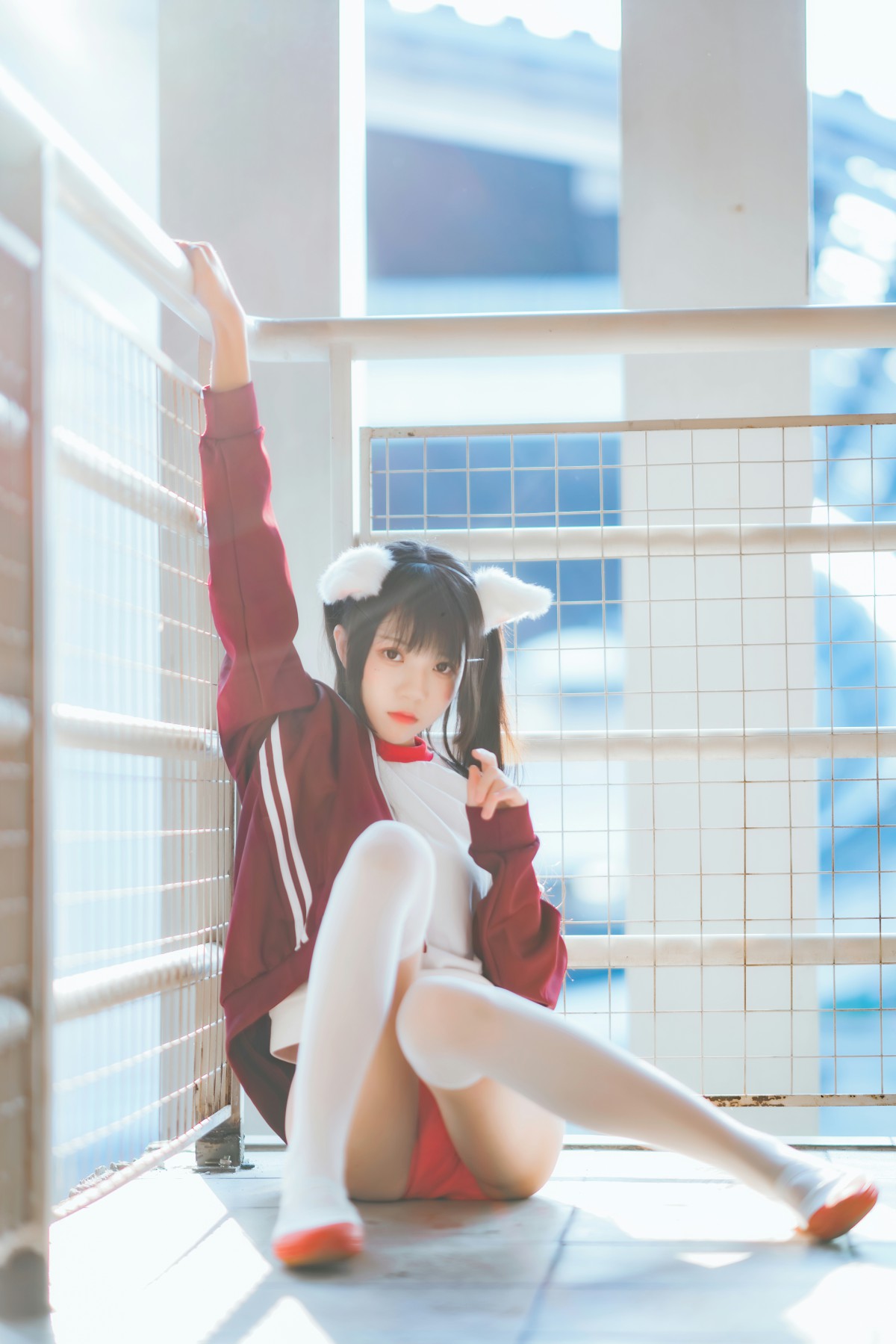 图片[29]-[Cosplay]桜桃喵 – 红色体操服 – COSPLAY-御萝部落