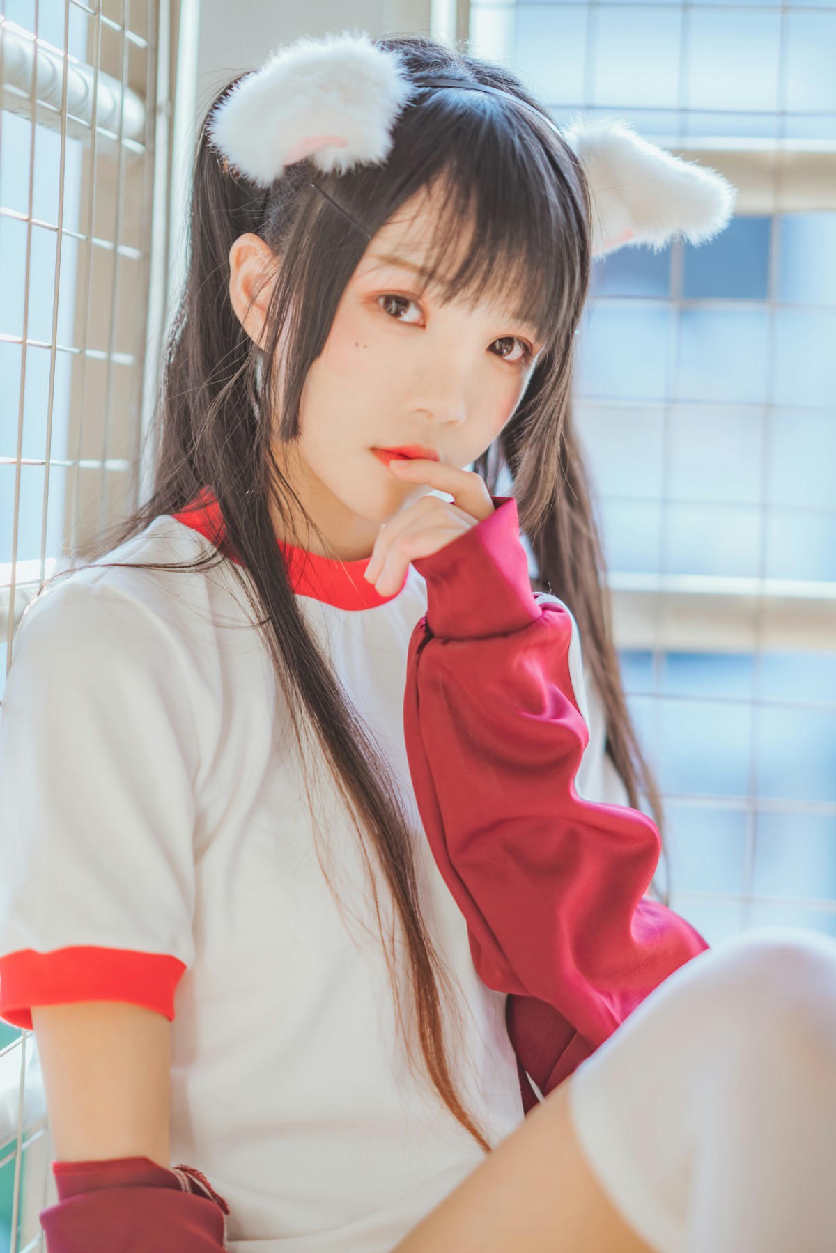 图片[31]-[Cosplay]桜桃喵 – 红色体操服 – COSPLAY-御萝部落