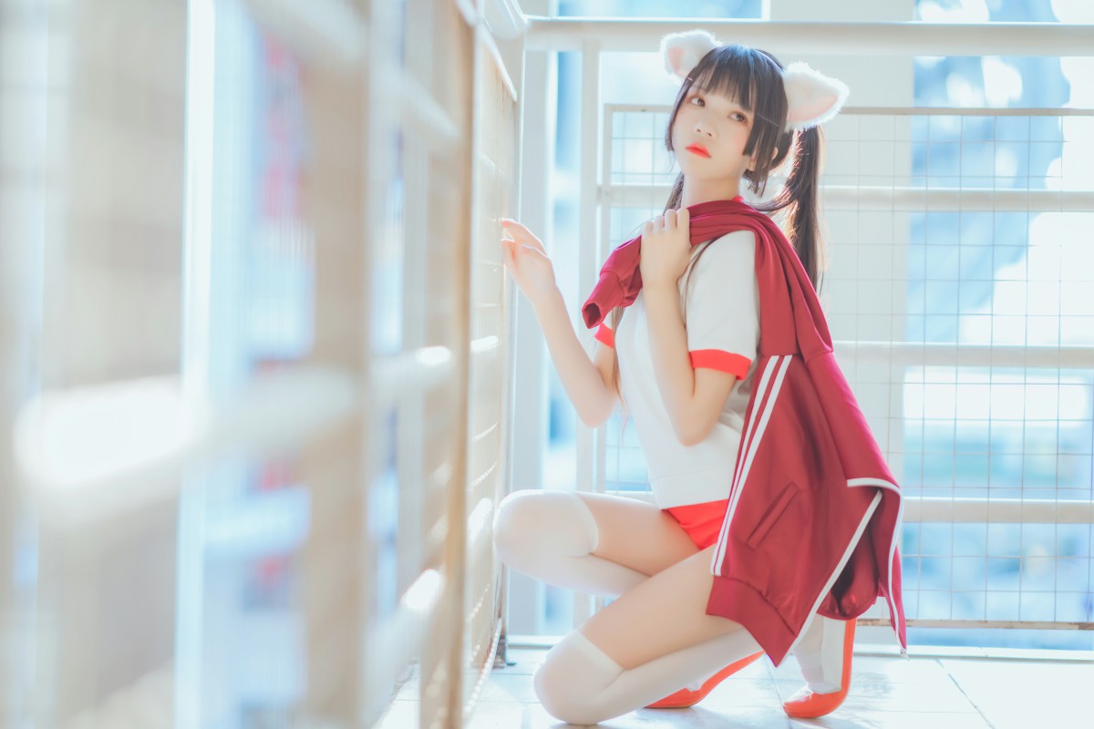 图片[30]-[Cosplay]桜桃喵 – 红色体操服 – COSPLAY-御萝部落