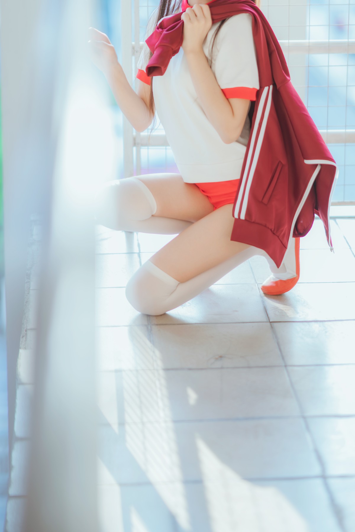 图片[32]-[Cosplay]桜桃喵 – 红色体操服 – COSPLAY-御萝部落