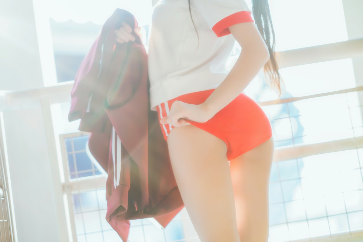 图片[35]-[Cosplay]桜桃喵 – 红色体操服 – COSPLAY-御萝部落