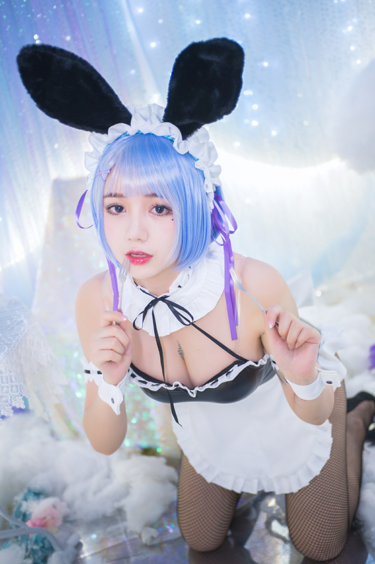 图片[2]-[Cosplay]洛丽塔大哥 – 蕾姆兔女郎 – COSPLAY-御萝部落