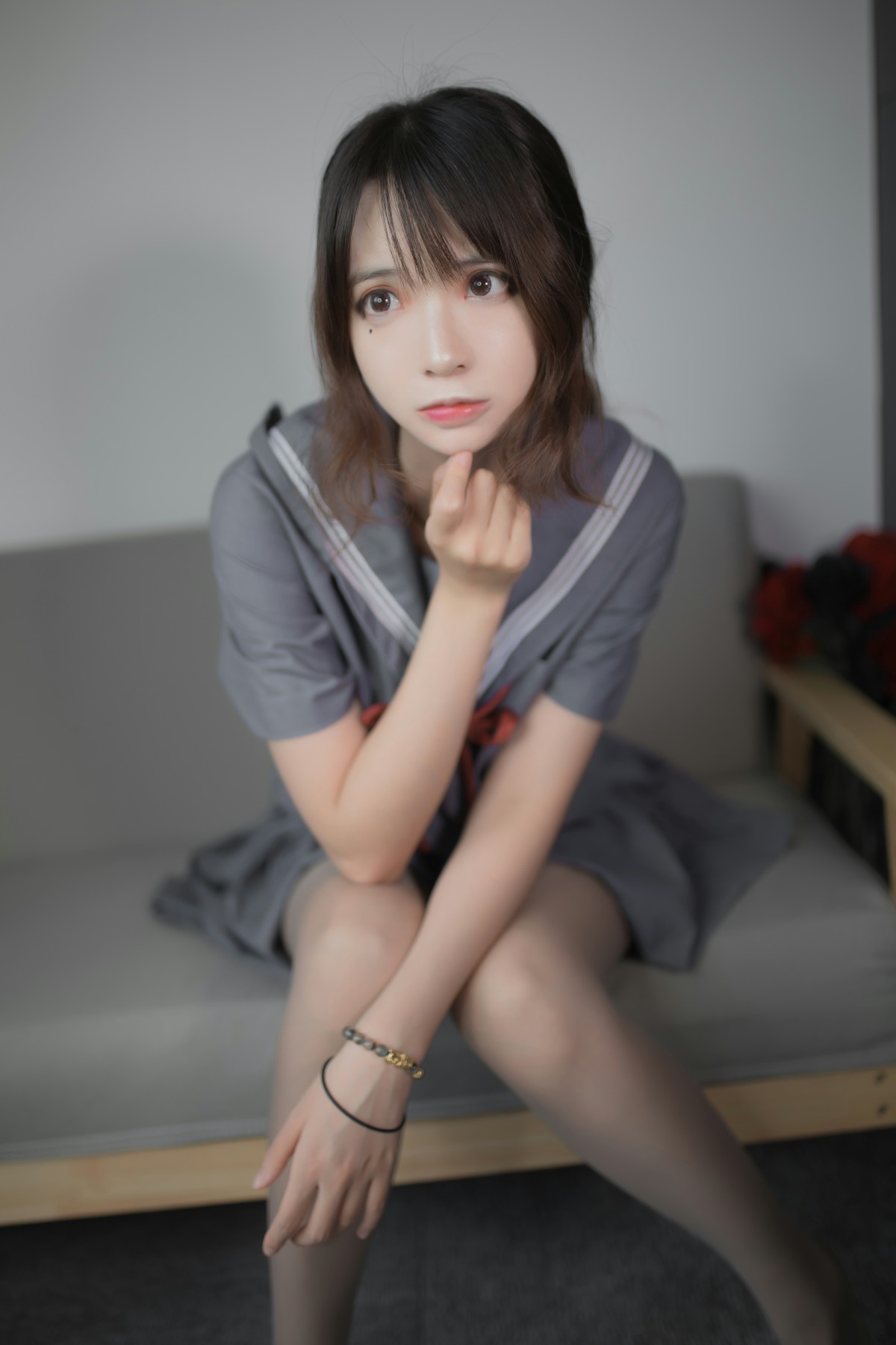 图片[15]-[Cosplay]疯猫ss -蓝灰JK – COSPLAY-御萝部落