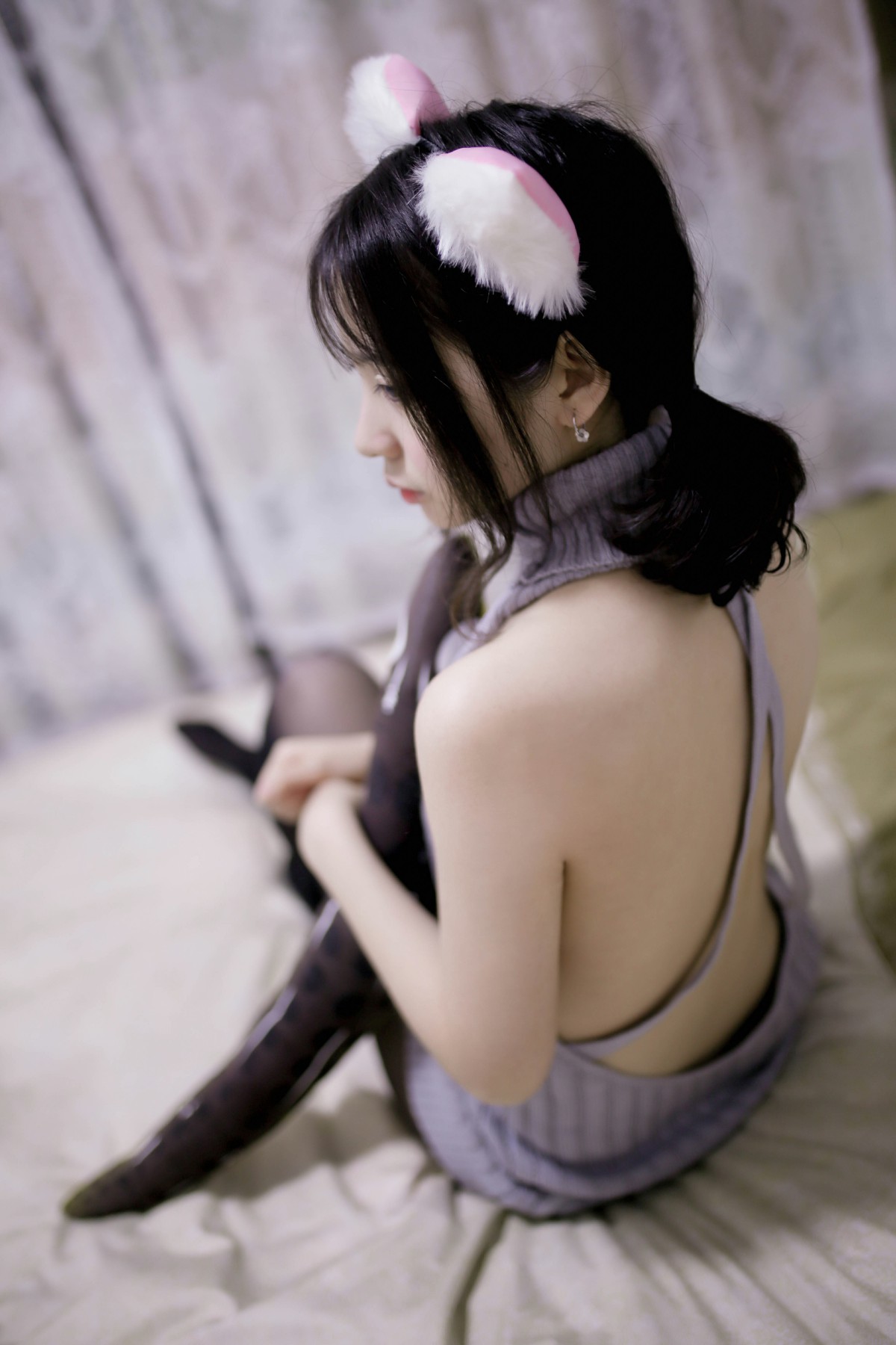 图片[4]-[Cosplay]疯猫ss -露背毛衣 – COSPLAY-御萝部落