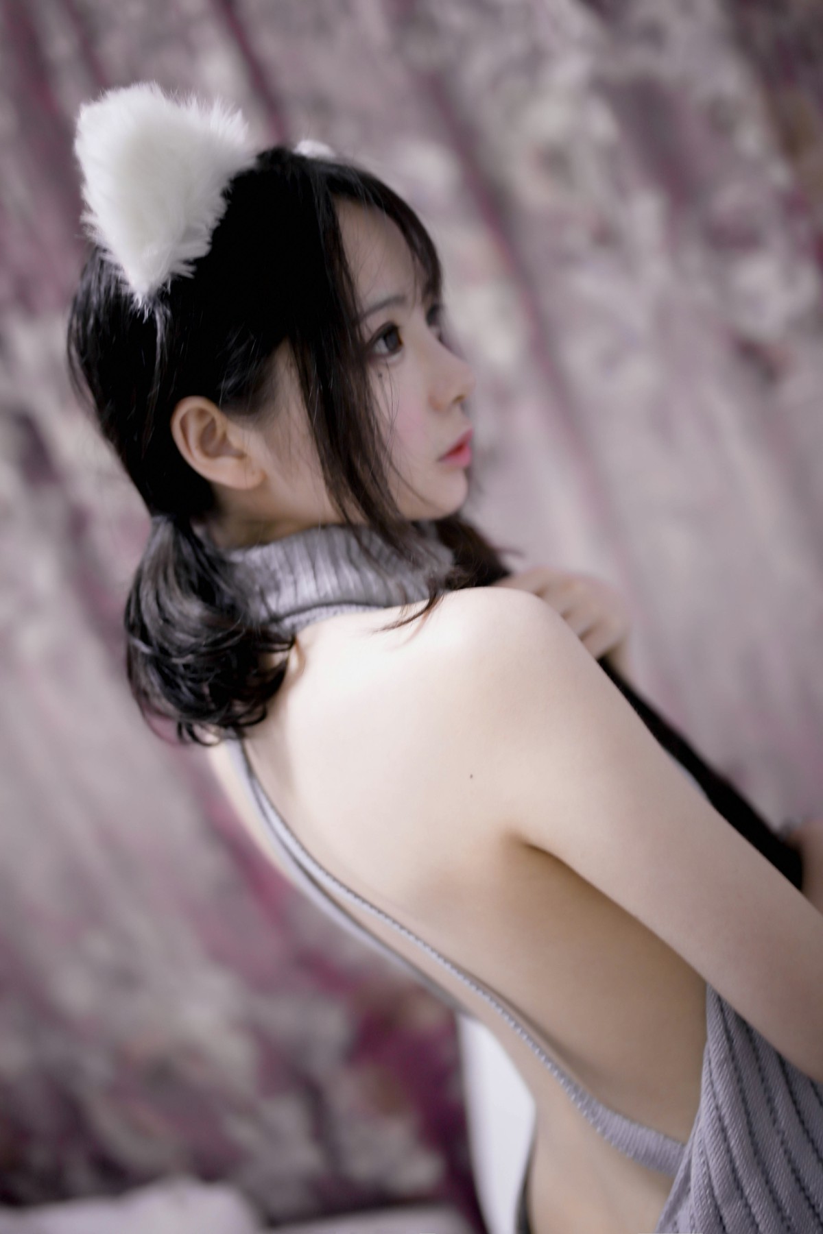 图片[6]-[Cosplay]疯猫ss -露背毛衣 – COSPLAY-御萝部落