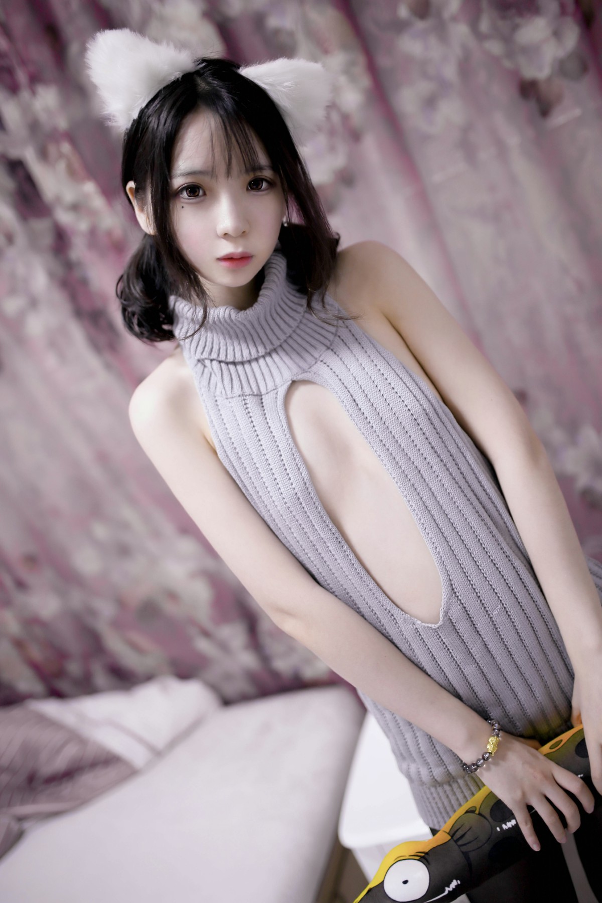 图片[8]-[Cosplay]疯猫ss -露背毛衣 – COSPLAY-御萝部落